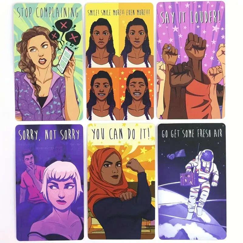 I DON'T CARE Oracle Deck – Empowering Selfcare Cards 10.3 x 6 cm, Full Pack 82 Vibrant Cards