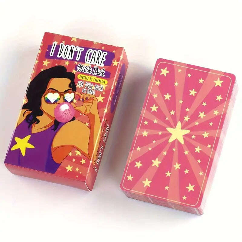 I DON'T CARE Oracle Deck – Empowering Selfcare Cards 10.3 x 6 cm, Full Pack 82 Vibrant Cards