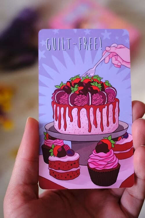 I DON'T CARE Oracle Deck – Empowering Selfcare Cards 10.3 x 6 cm, Full Pack 82 Vibrant Cards