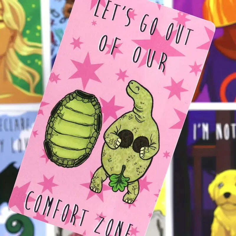 I DON'T CARE Oracle Deck – Empowering Selfcare Cards 10.3 x 6 cm, Full Pack 82 Vibrant Cards