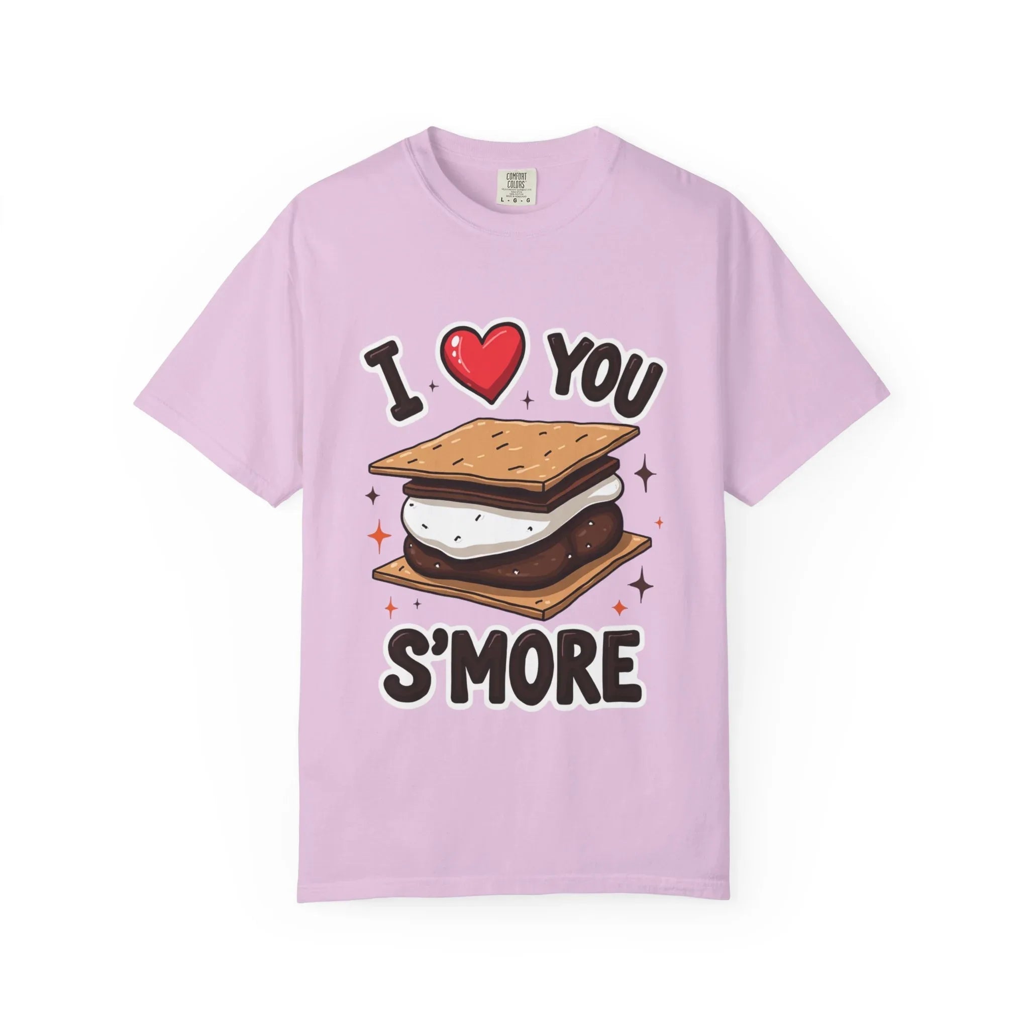 I Heart You Smore Shirt, Cute Smores Campfire T-Shirt, Camping Pun Tee, Marshmallow Chocolate Graphic, Bonfire Couples Gift Orchid