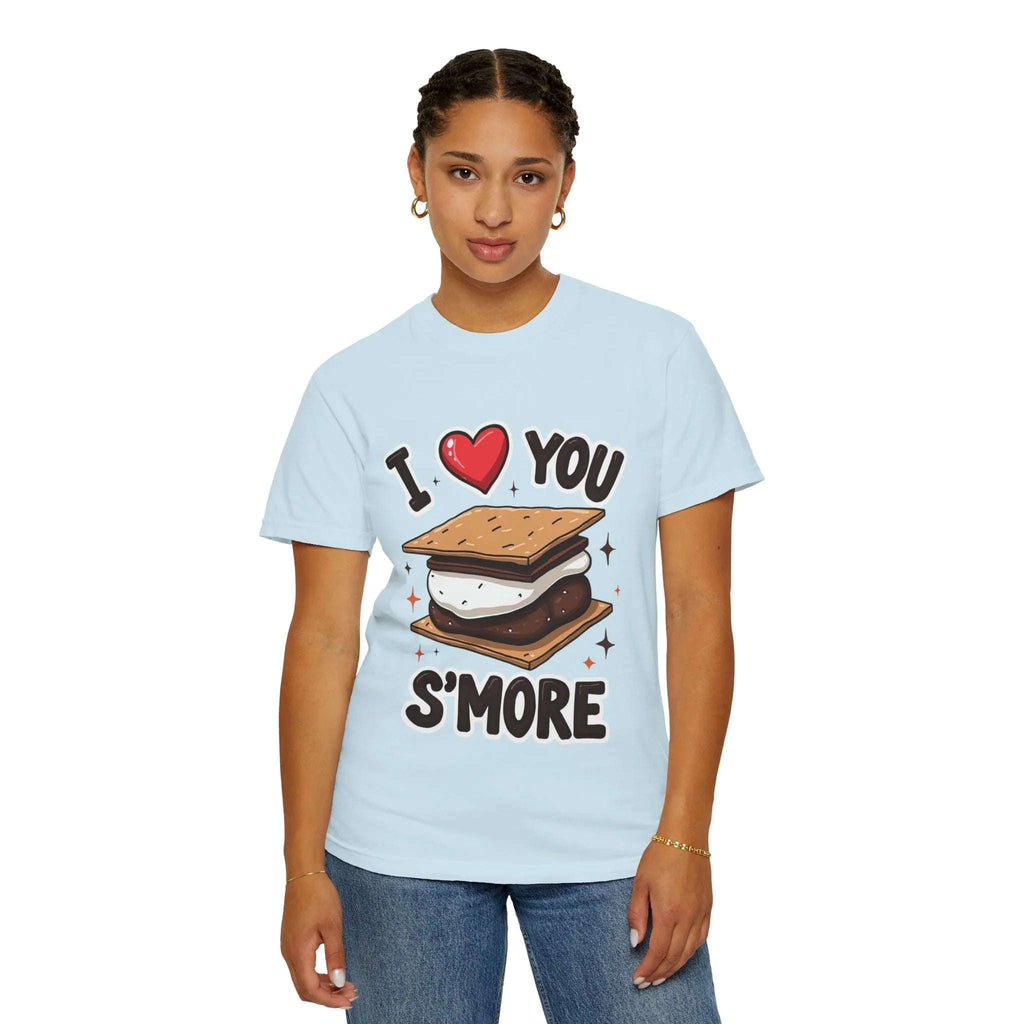 I Heart You Smore Shirt, Cute Smores Campfire T-Shirt, Camping Pun Tee, Marshmallow Chocolate Graphic, Bonfire Couples Gift