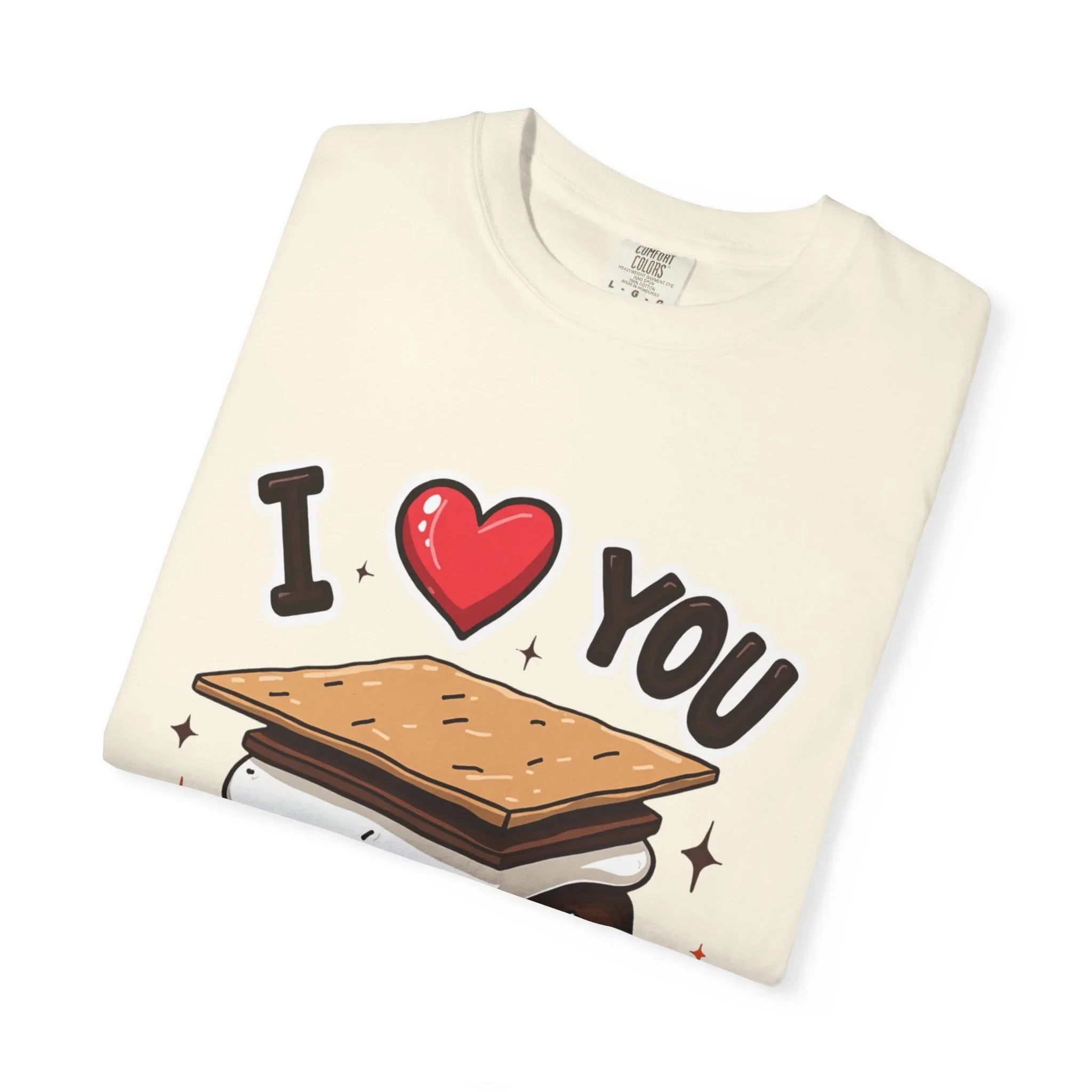 I Heart You Smore Shirt, Cute Smores Campfire T-Shirt, Camping Pun Tee, Marshmallow Chocolate Graphic, Bonfire Couples Gift