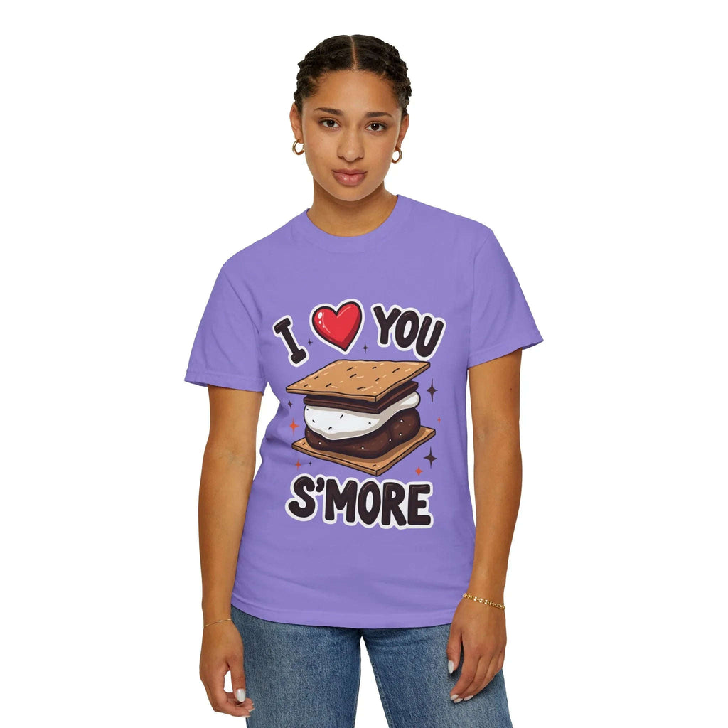I Heart You Smore Shirt, Cute Smores Campfire T-Shirt, Camping Pun Tee, Marshmallow Chocolate Graphic, Bonfire Couples Gift