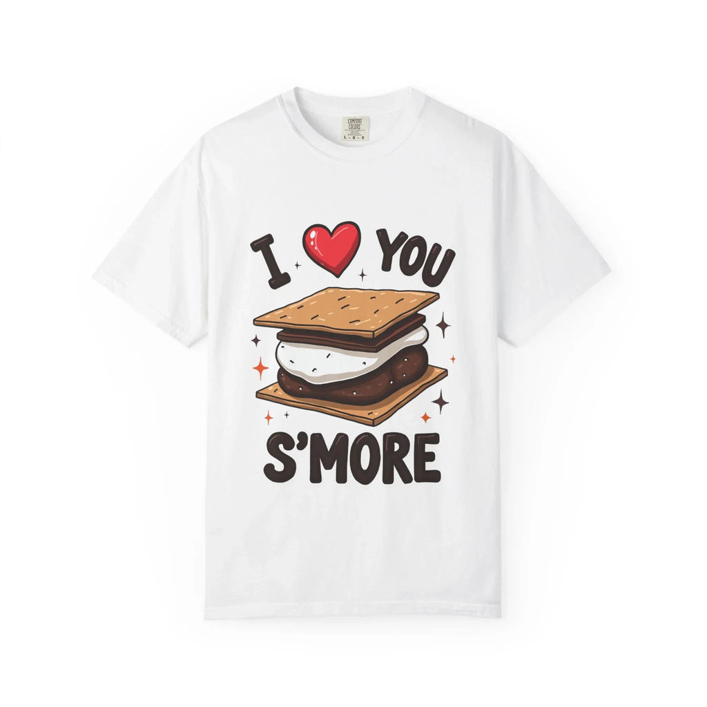 I Heart You Smore Shirt, Cute Smores Campfire T-Shirt, Camping Pun Tee, Marshmallow Chocolate Graphic, Bonfire Couples Gift