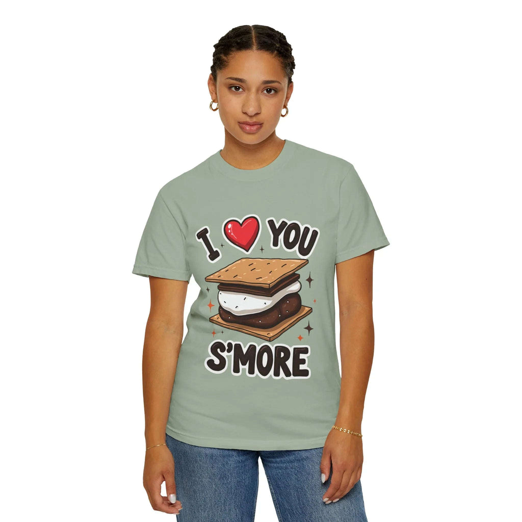 I Heart You Smore Shirt, Cute Smores Campfire T-Shirt, Camping Pun Tee, Marshmallow Chocolate Graphic, Bonfire Couples Gift