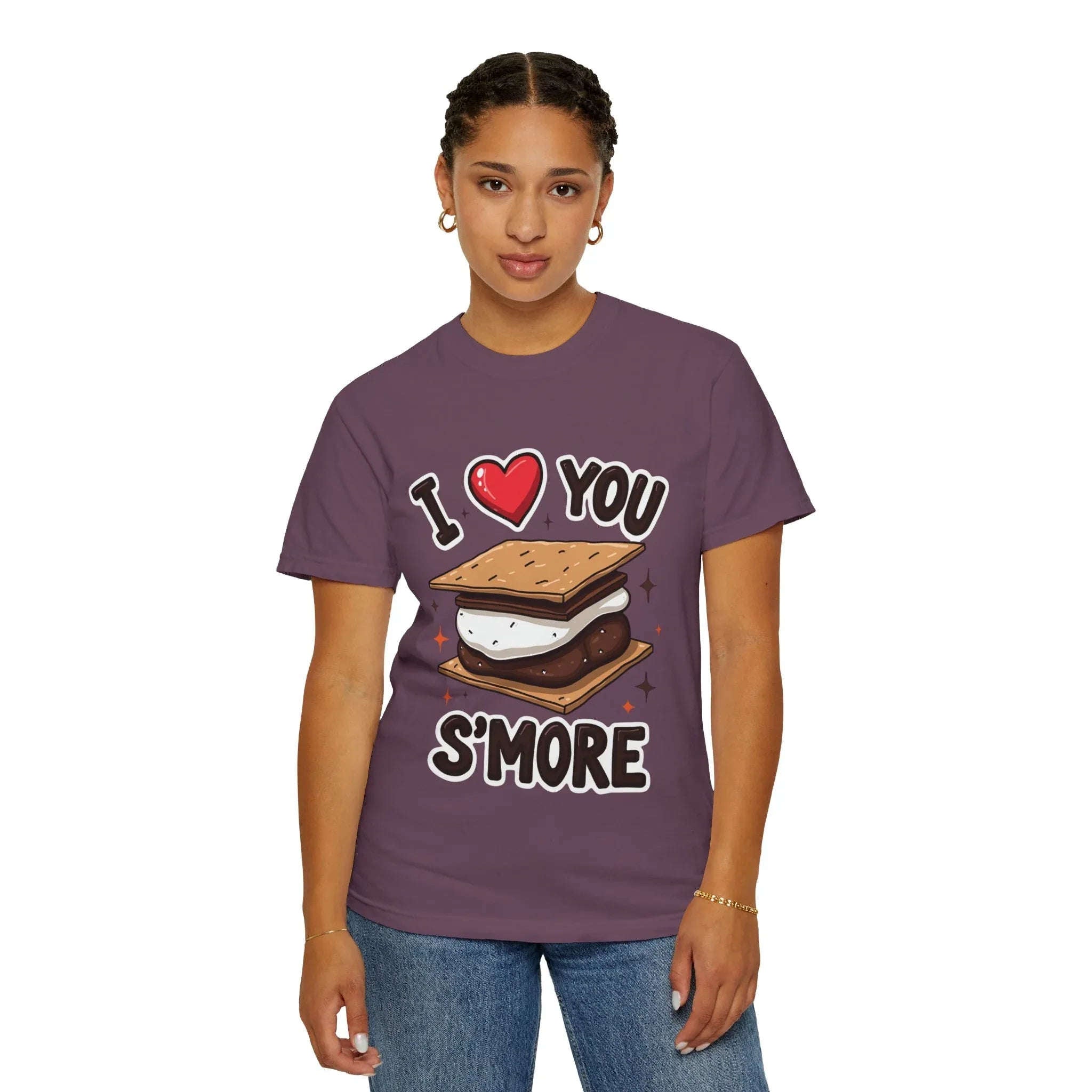 I Heart You Smore Shirt, Cute Smores Campfire T-Shirt, Camping Pun Tee, Marshmallow Chocolate Graphic, Bonfire Couples Gift