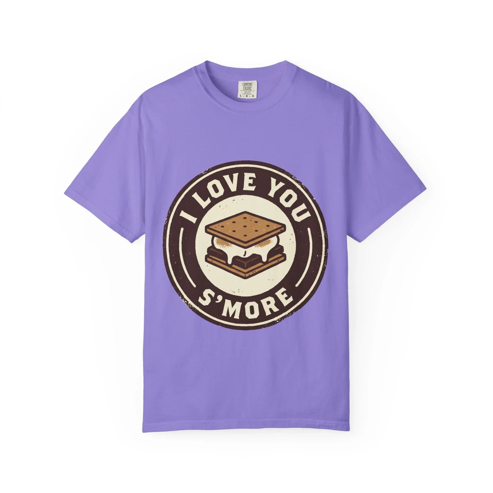 I Love You Smore Shirt, Cute Smores Campfire Tee, Funny Camping Pun T-Shirt, Couples Bonfire Gift, Valentine Outdoors Violet