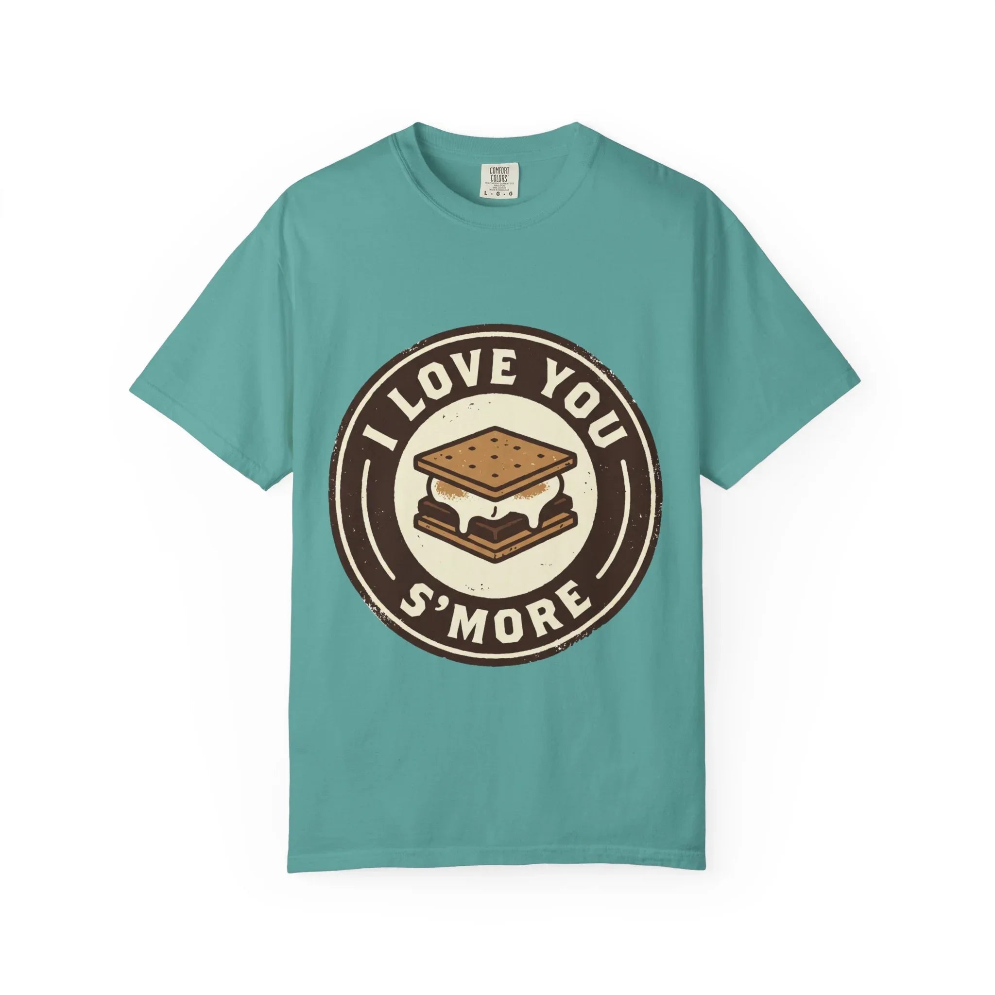 I Love You Smore Shirt, Cute Smores Campfire Tee, Funny Camping Pun T-Shirt, Couples Bonfire Gift, Valentine Outdoors Seafoam