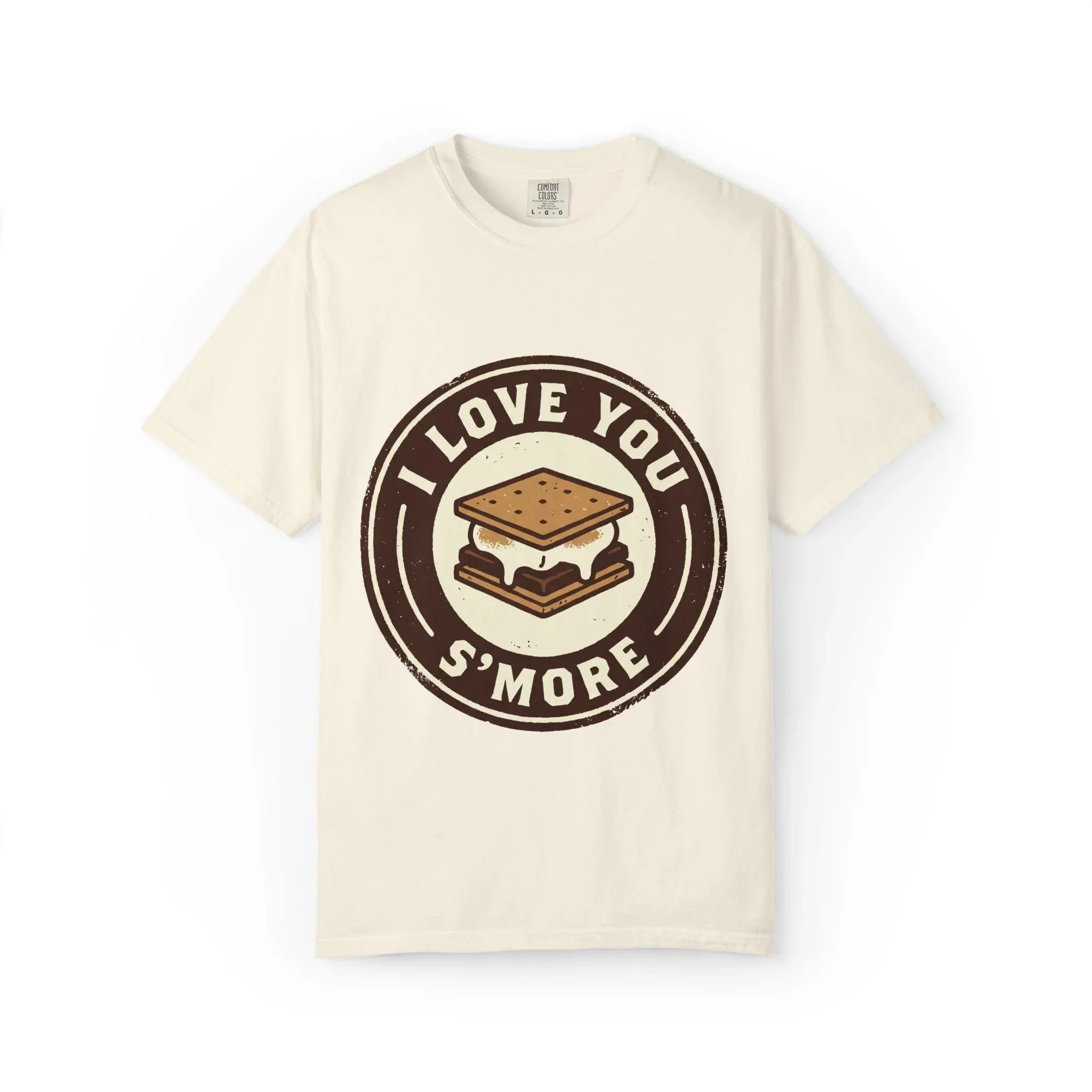 I Love You Smore Shirt, Cute Smores Campfire Tee, Funny Camping Pun T-Shirt, Couples Bonfire Gift, Valentine Outdoors Ivory