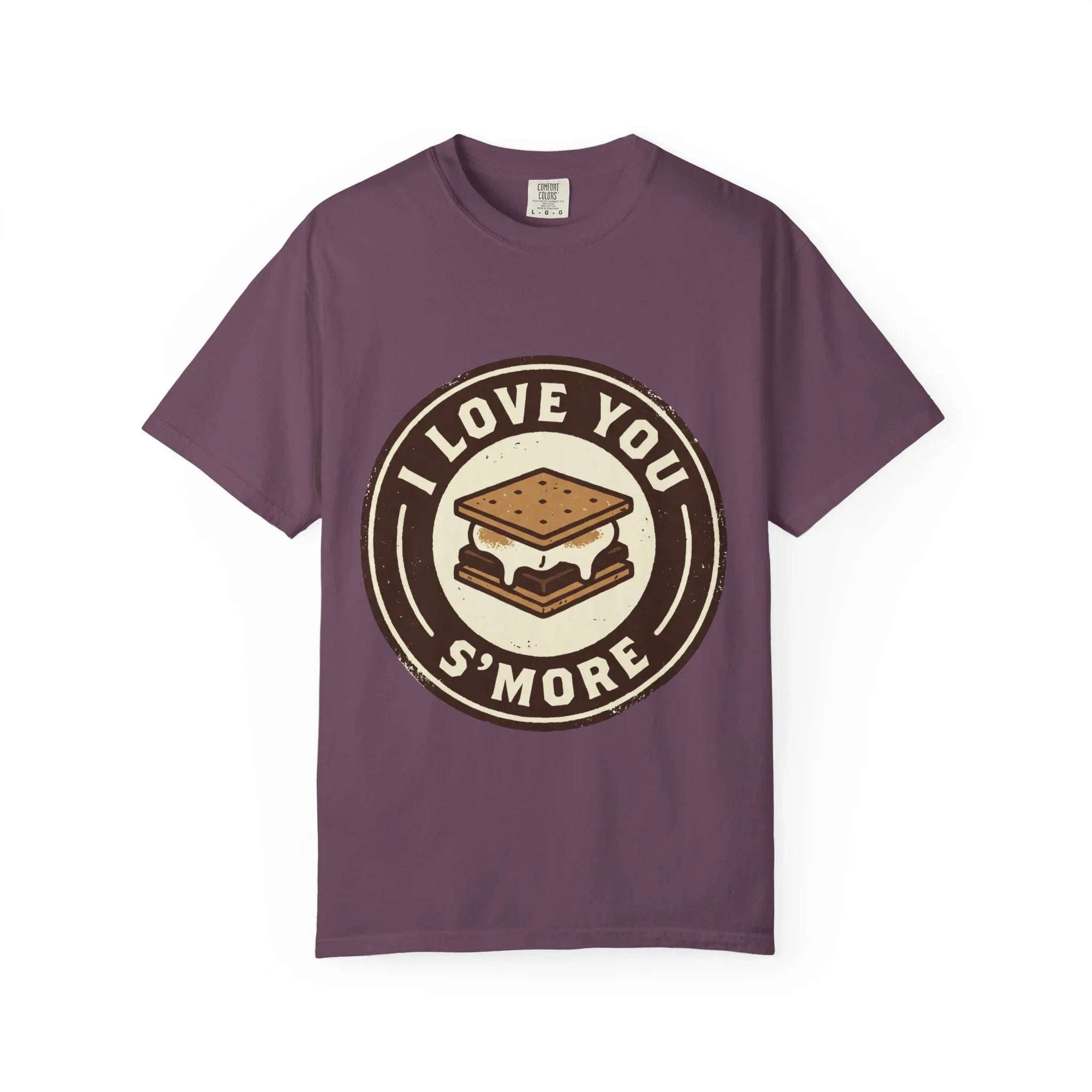 I Love You Smore Shirt, Cute Smores Campfire Tee, Funny Camping Pun T-Shirt, Couples Bonfire Gift, Valentine Outdoors Berry M