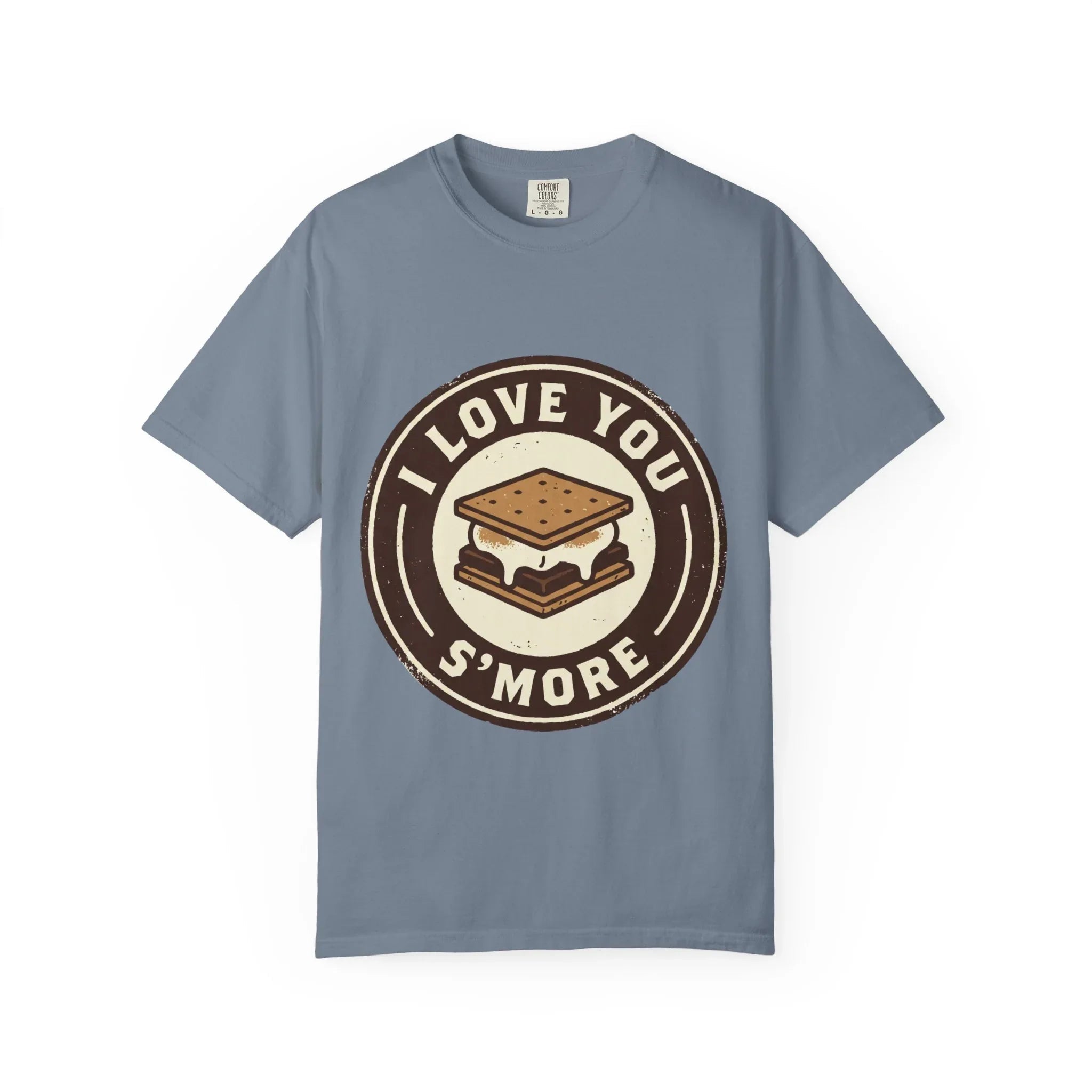 I Love You Smore Shirt, Cute Smores Campfire Tee, Funny Camping Pun T-Shirt, Couples Bonfire Gift, Valentine Outdoors Blue Jean