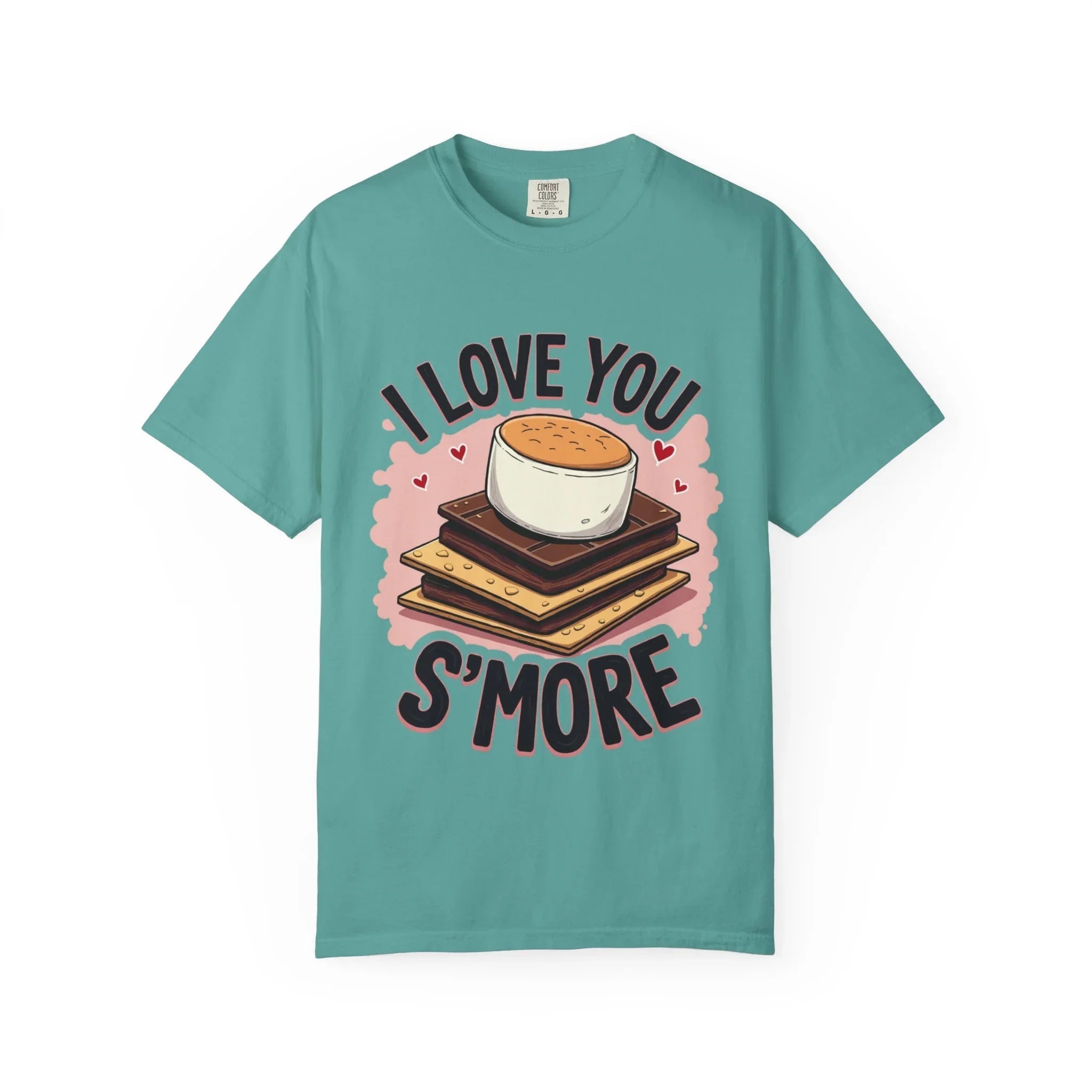 I Love You Smore Shirt, Cute Smores Campfire Tee, Marshmallow Graphic T-Shirt, Funny Camping Pun, Bonfire Couples Gift Seafoam