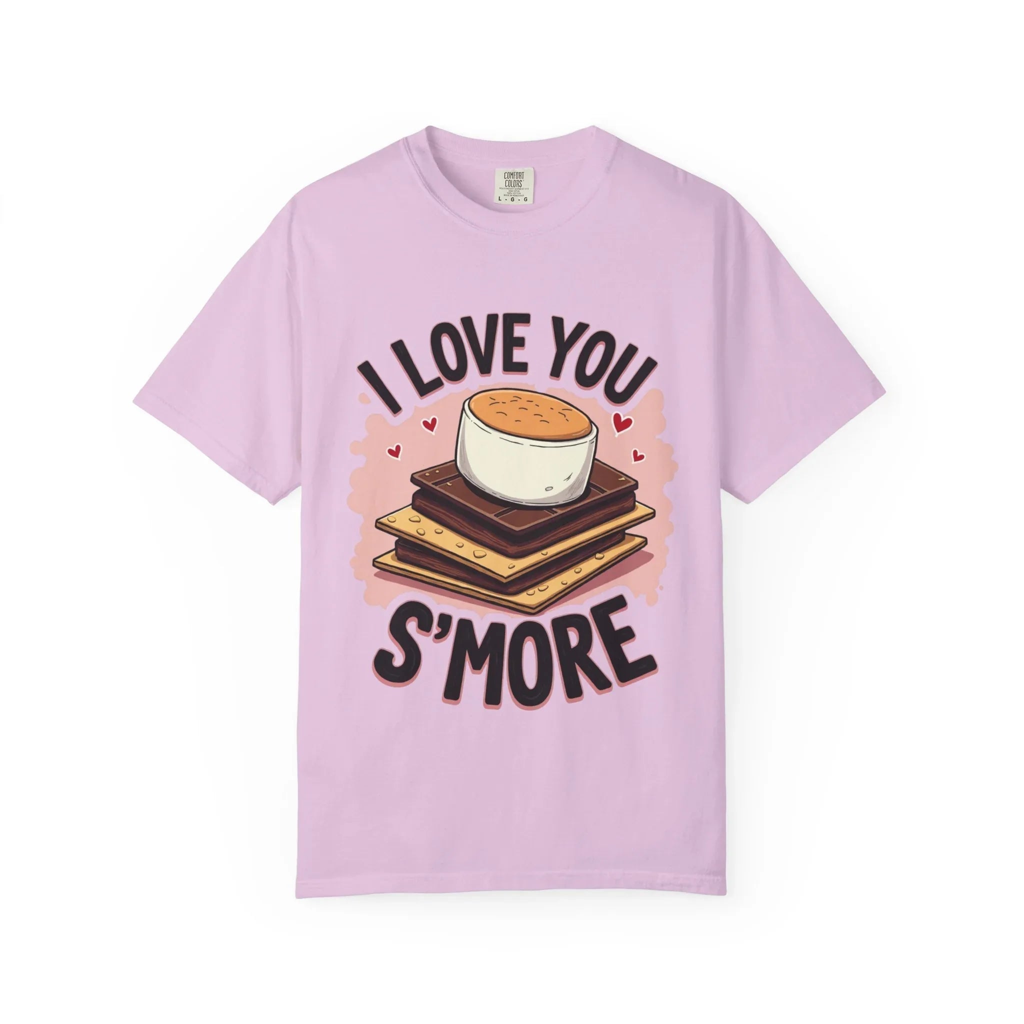 I Love You Smore Shirt, Cute Smores Campfire Tee, Marshmallow Graphic T-Shirt, Funny Camping Pun, Bonfire Couples Gift Orchid