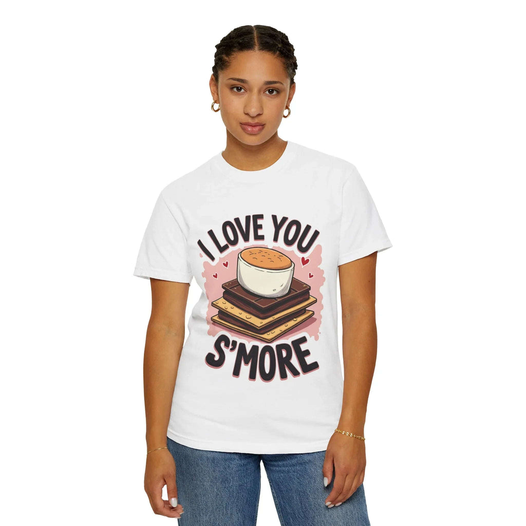 I Love You Smore Shirt, Cute Smores Campfire Tee, Marshmallow Graphic T-Shirt, Funny Camping Pun, Bonfire Couples Gift