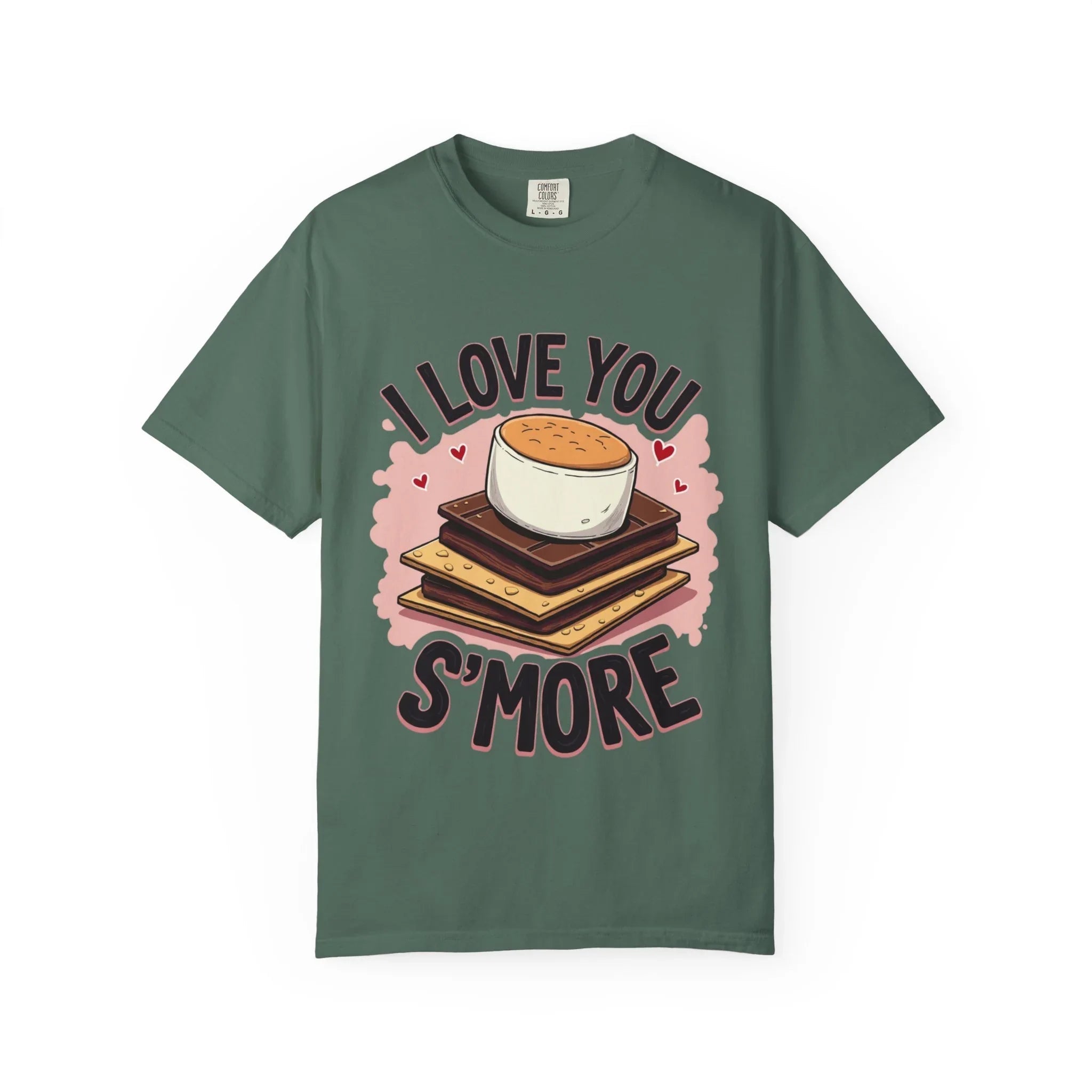 I Love You Smore Shirt, Cute Smores Campfire Tee, Marshmallow Graphic T-Shirt, Funny Camping Pun, Bonfire Couples Gift Blue Spruce