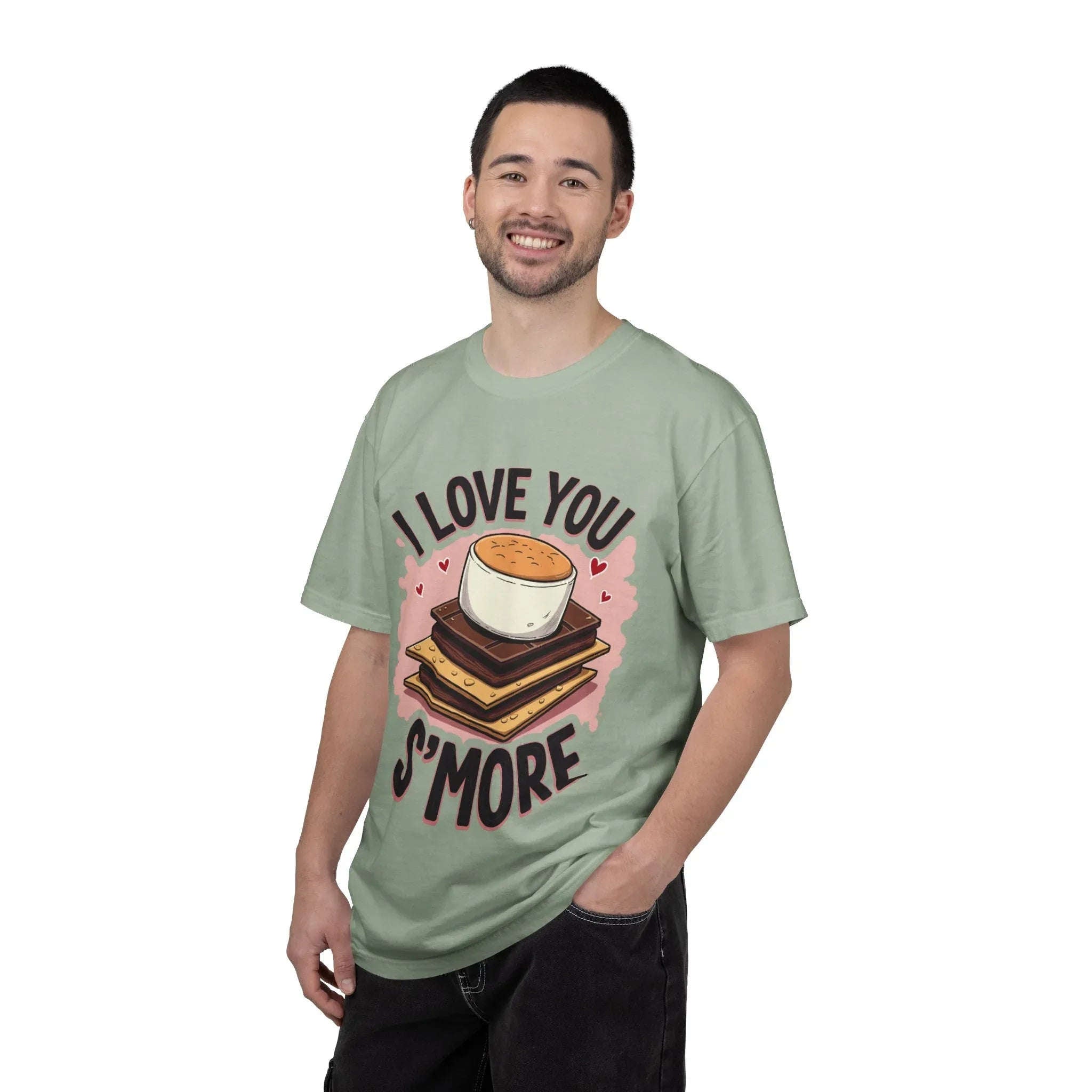 I Love You Smore Shirt, Cute Smores Campfire Tee, Marshmallow Graphic T-Shirt, Funny Camping Pun, Bonfire Couples Gift