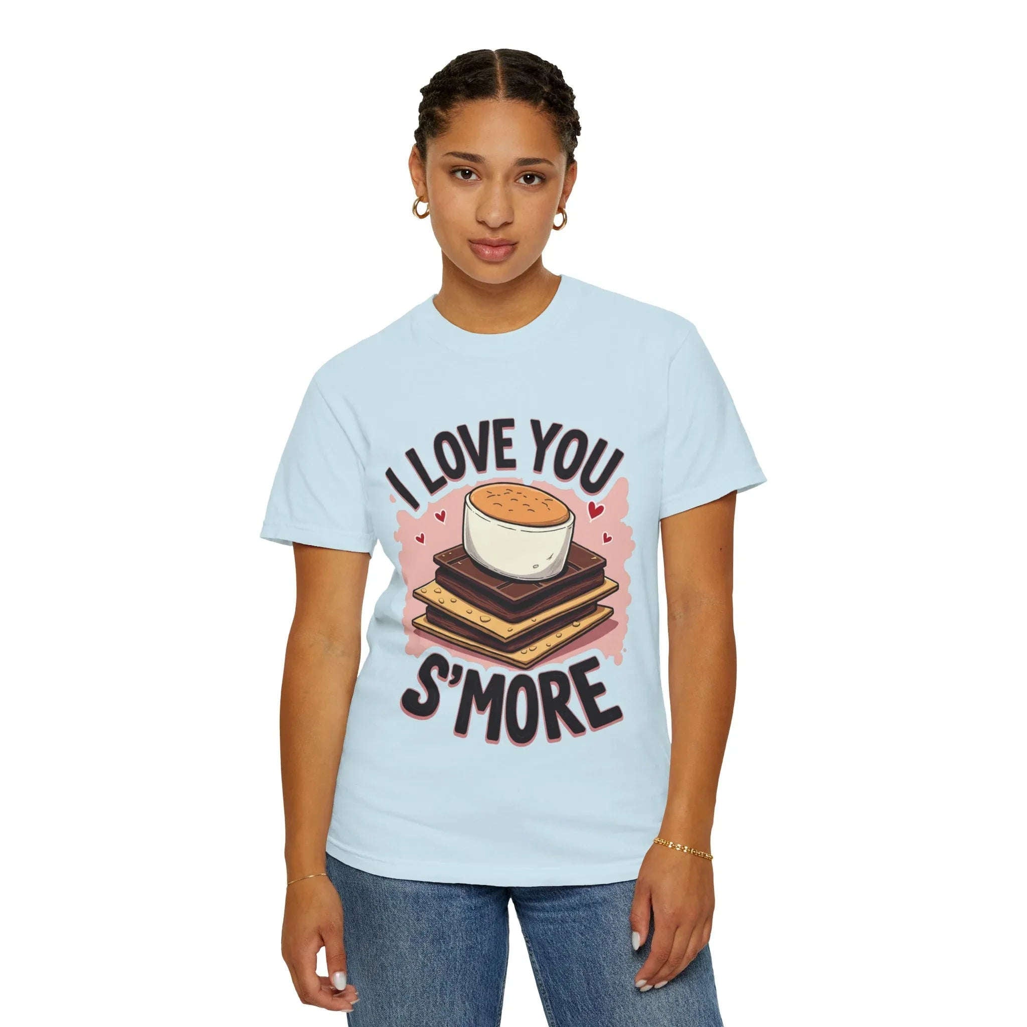 I Love You Smore Shirt, Cute Smores Campfire Tee, Marshmallow Graphic T-Shirt, Funny Camping Pun, Bonfire Couples Gift