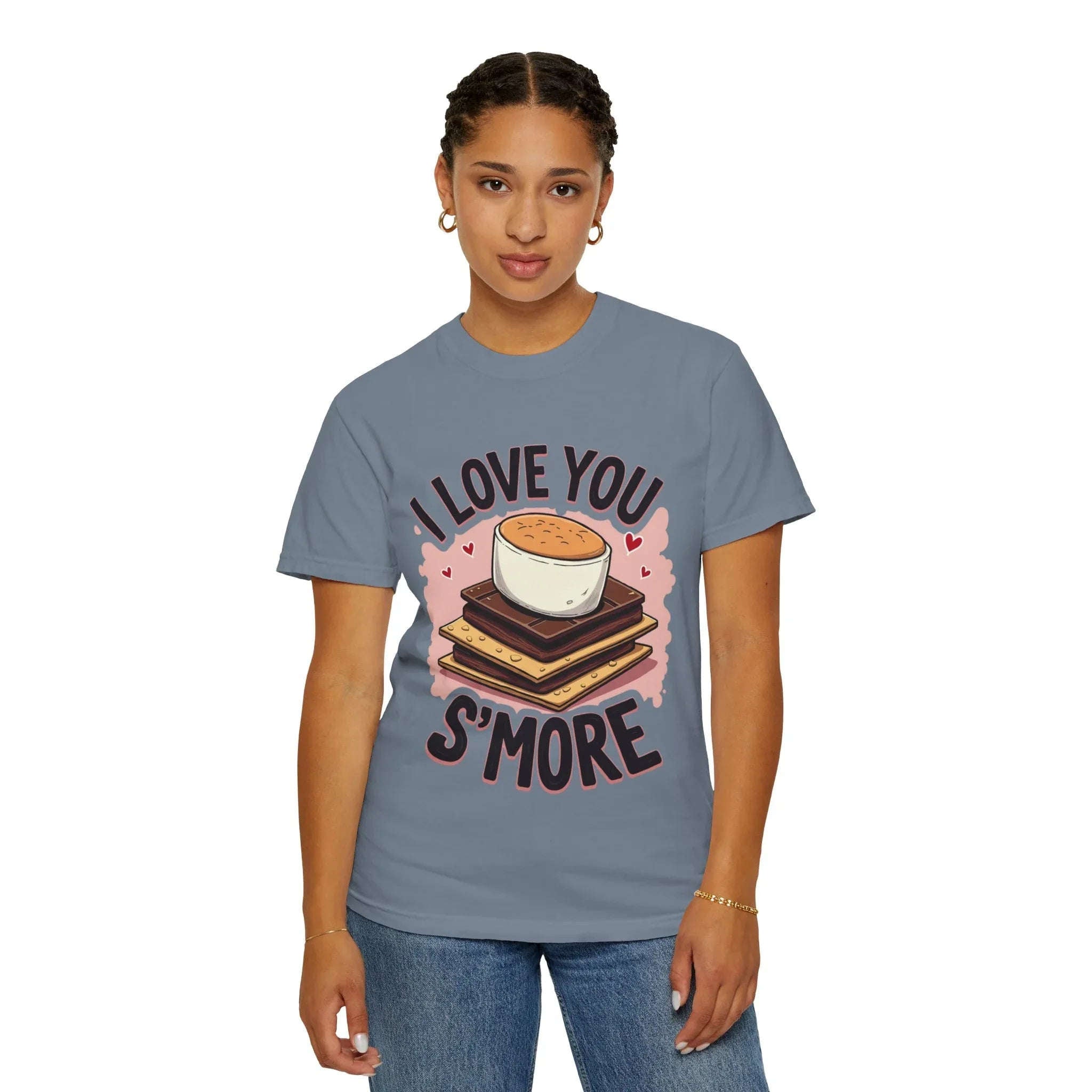 I Love You Smore Shirt, Cute Smores Campfire Tee, Marshmallow Graphic T-Shirt, Funny Camping Pun, Bonfire Couples Gift
