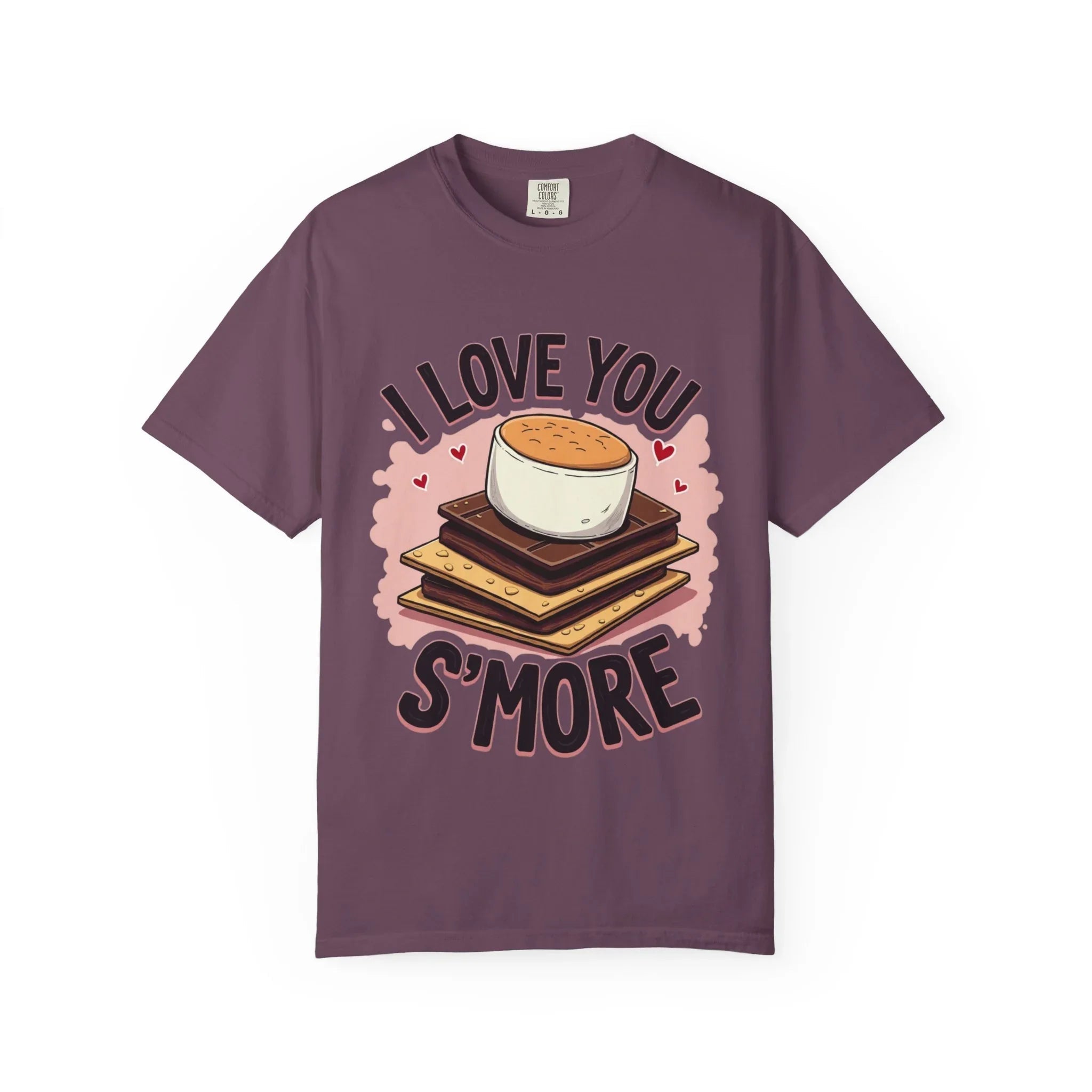 I Love You Smore Shirt, Cute Smores Campfire Tee, Marshmallow Graphic T-Shirt, Funny Camping Pun, Bonfire Couples Gift Berry M