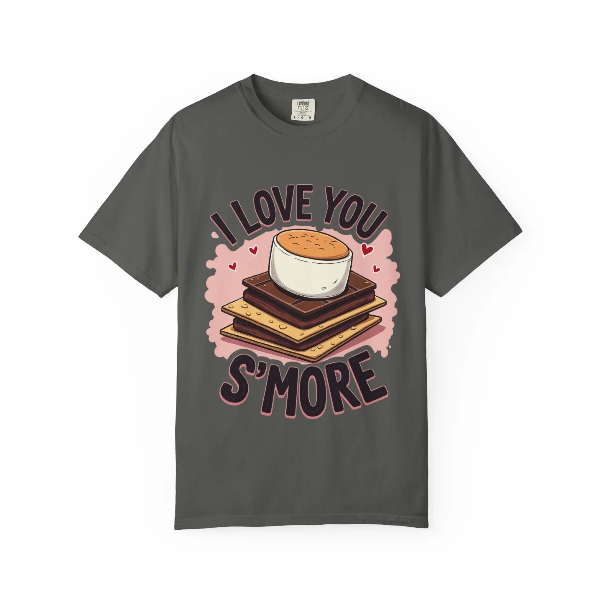 I Love You Smore Shirt, Cute Smores Campfire Tee, Marshmallow Graphic T-Shirt, Funny Camping Pun, Bonfire Couples Gift Pepper