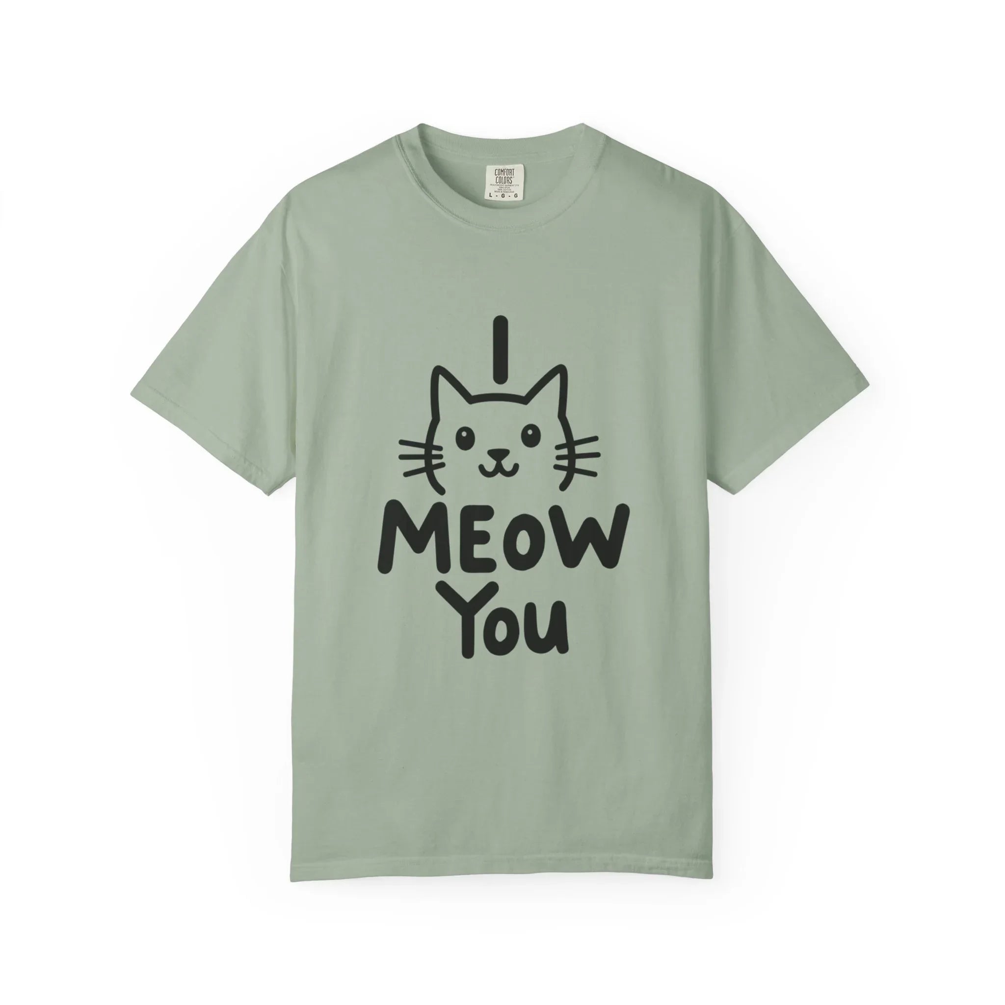 I Meow You Shirt, Cute Cat Illustration T-Shirt, Funny Cat Pun Tee, Handwritten Kitty Graphic, Cat Lover Gift, Valentine Cat Mom Bay