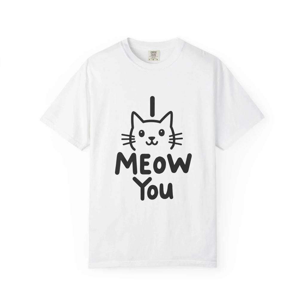I Meow You Shirt, Cute Cat Illustration T-Shirt, Funny Cat Pun Tee, Handwritten Kitty Graphic, Cat Lover Gift, Valentine Cat Mom