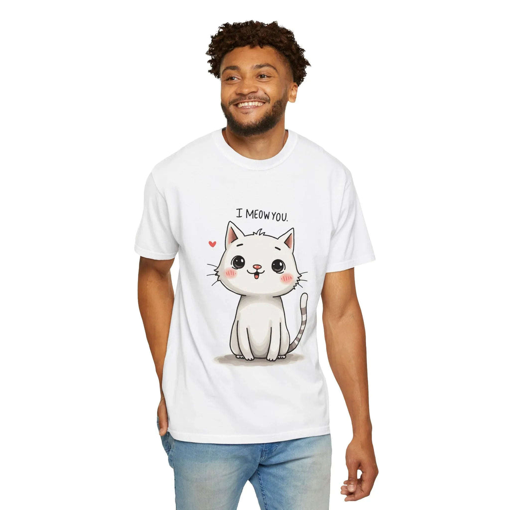 I Meow You Shirt, Cute Kitten T-Shirt, Funny Cat Pun Tee, Kawaii Cat Illustration, Cat Lover Gift, Valentine Cat Mom