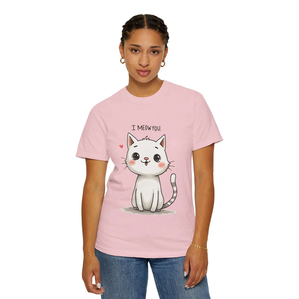 I Meow You Shirt, Cute Kitten T-Shirt, Funny Cat Pun Tee, Kawaii Cat Illustration, Cat Lover Gift, Valentine Cat Mom