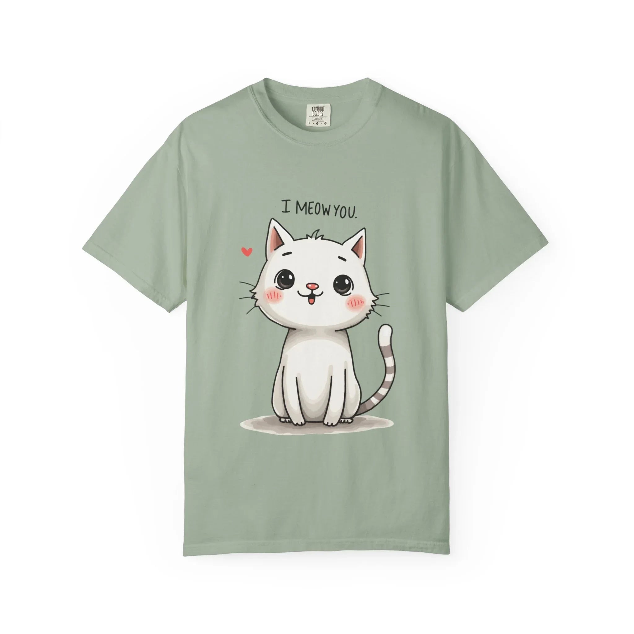 I Meow You Shirt, Cute Kitten T-Shirt, Funny Cat Pun Tee, Kawaii Cat Illustration, Cat Lover Gift, Valentine Cat Mom Bay