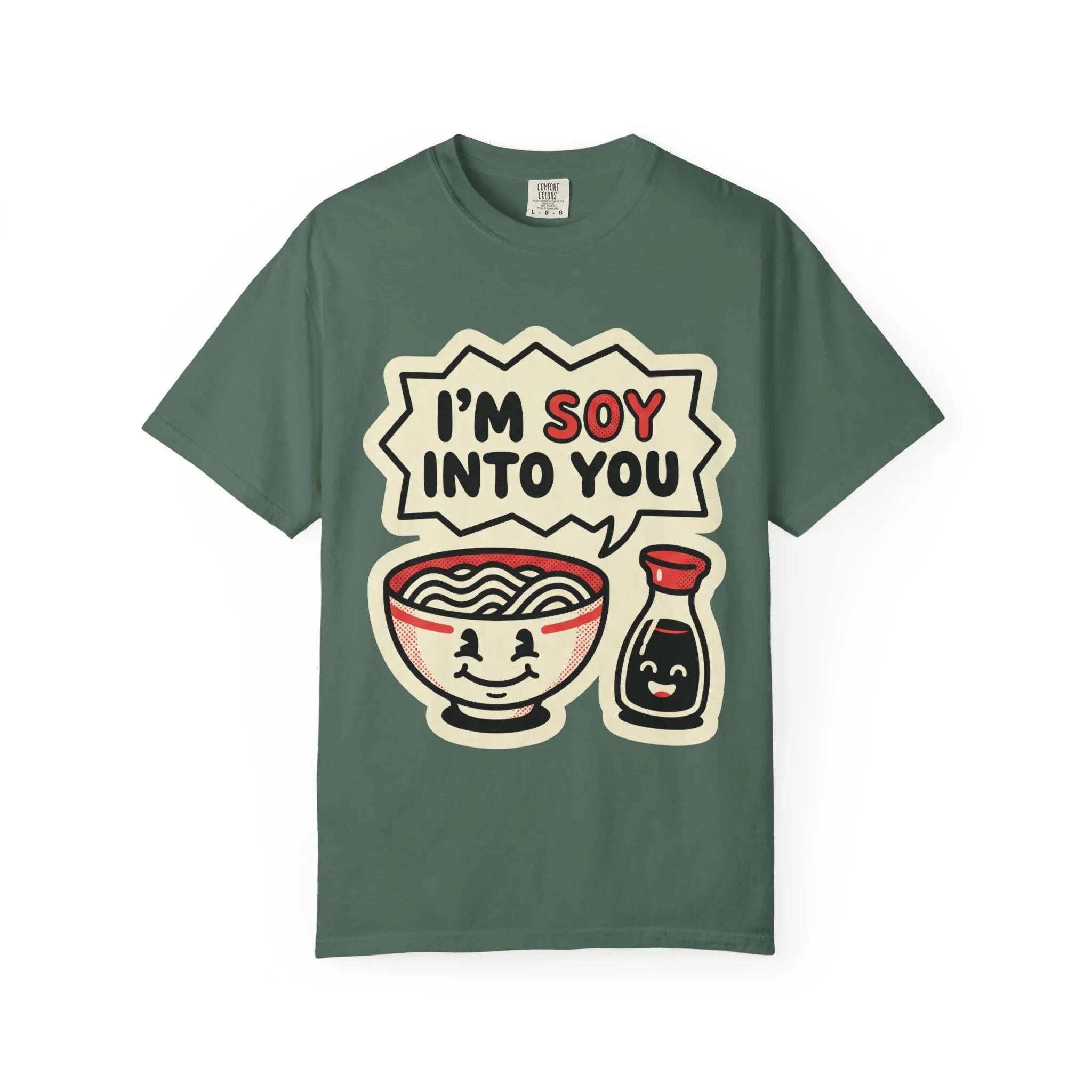 Im Soy Into You Ramen Shirt, Cute Ramen Bowl Tee, Funny Food Pun T-Shirt, Soy Sauce Noodle Graphic, Foodie Valentine Gift Blue Spruce