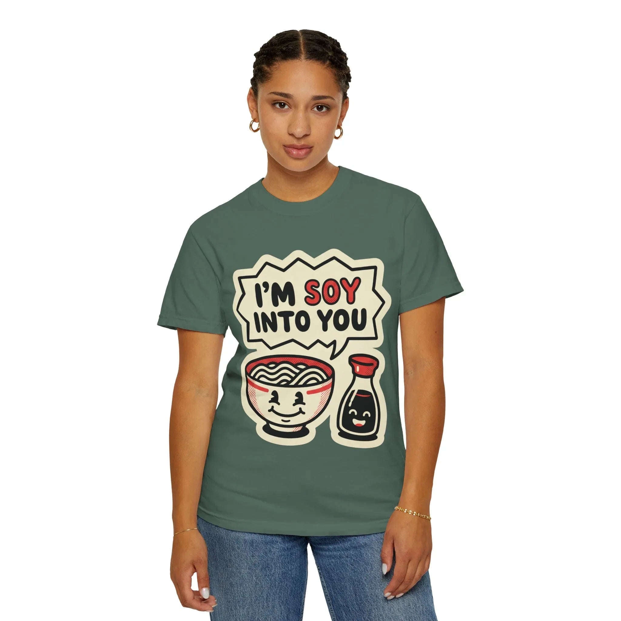 Im Soy Into You Ramen Shirt, Cute Ramen Bowl Tee, Funny Food Pun T-Shirt, Soy Sauce Noodle Graphic, Foodie Valentine Gift