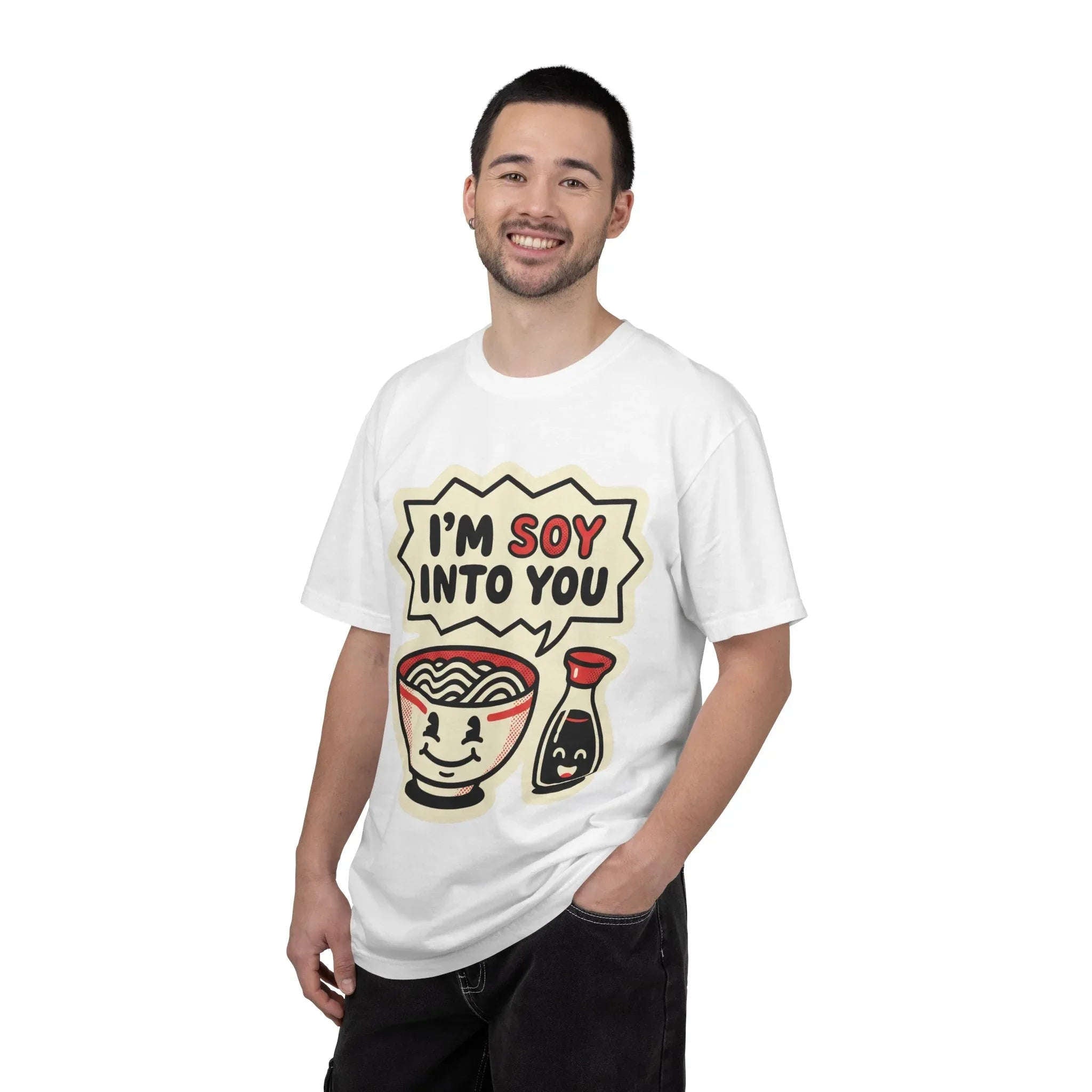 Im Soy Into You Ramen Shirt, Cute Ramen Bowl Tee, Funny Food Pun T-Shirt, Soy Sauce Noodle Graphic, Foodie Valentine Gift