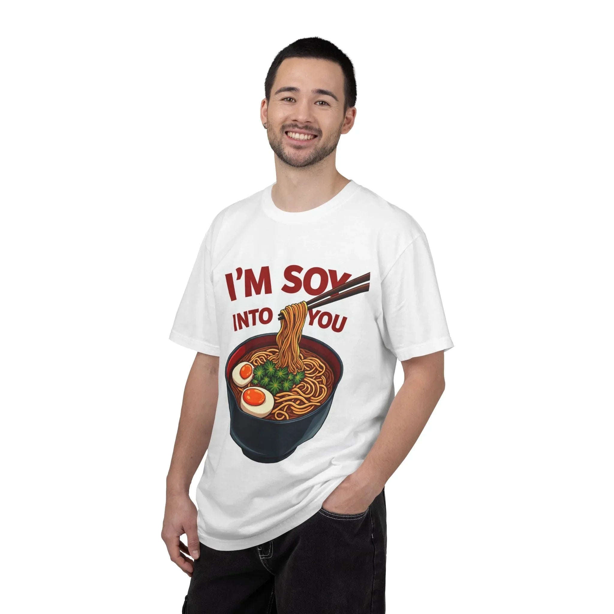 Im Soy Into You Ramen Shirt, Cute Ramen Bowl Tee, Funny Noodle Pun T-Shirt, Soy Sauce Foodie Gift, Valentine Date Night