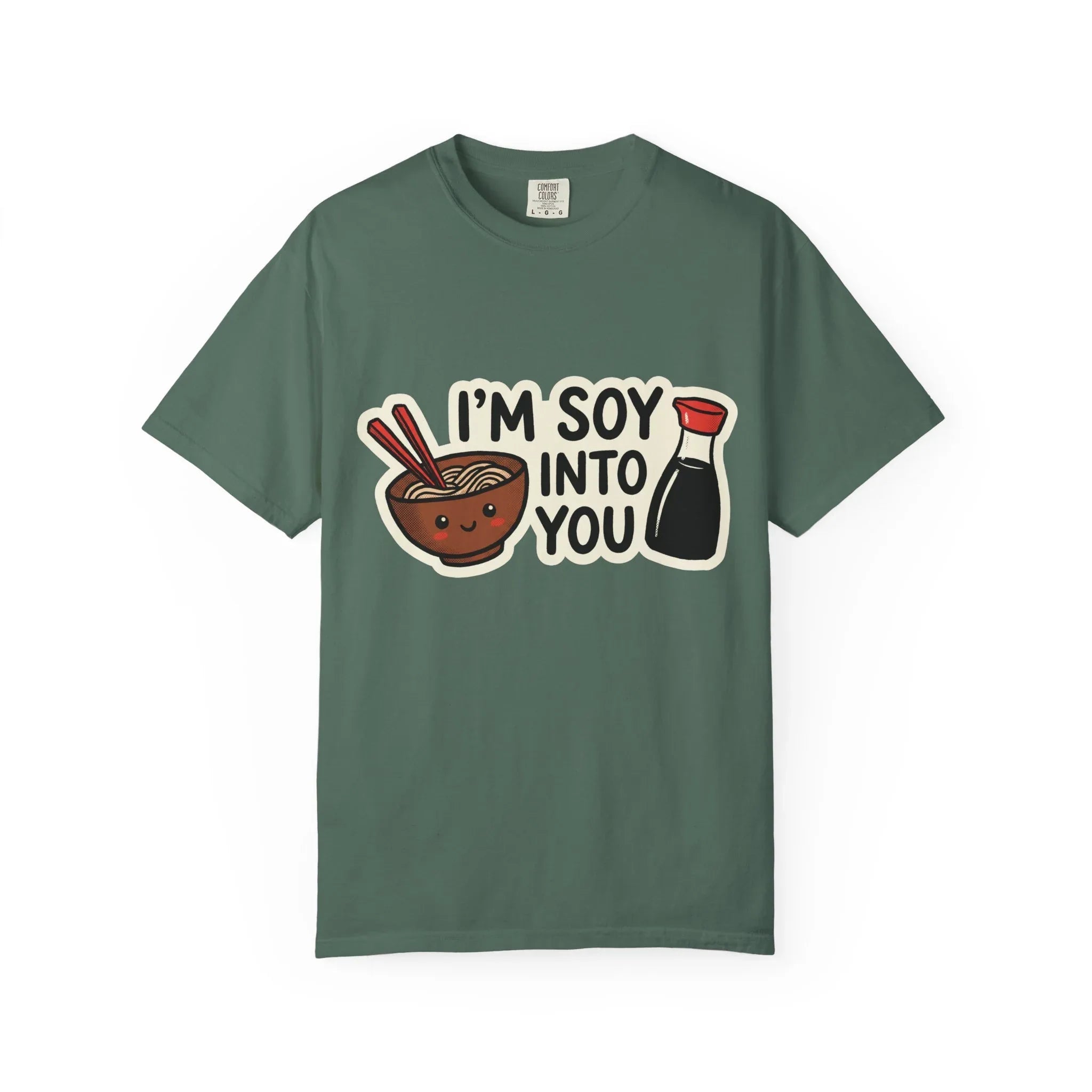Im Soy Into You Shirt, Ramen Bowl Soy Sauce Tee, Funny Noodle Pun T-Shirt, Cute Foodie Graphic, Ramen Night Gift Blue Spruce