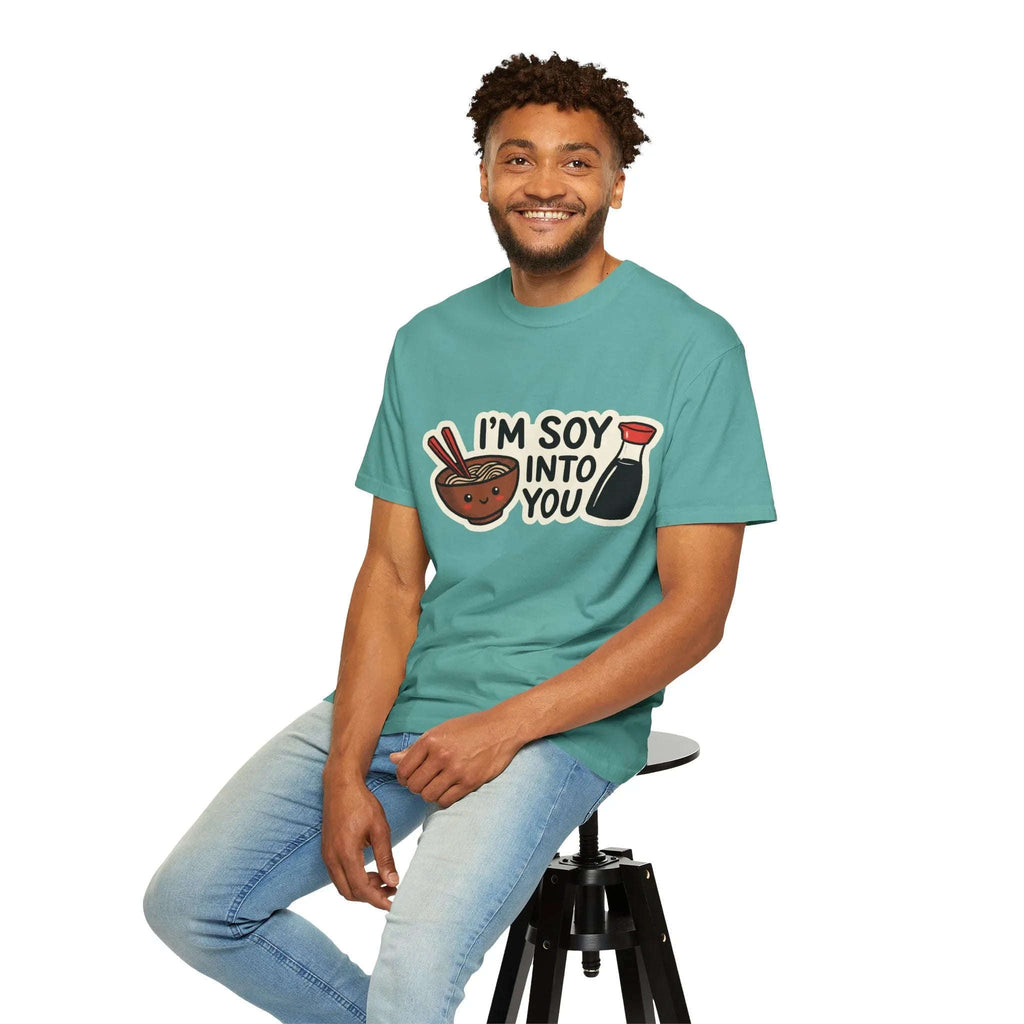 Im Soy Into You Shirt, Ramen Bowl Soy Sauce Tee, Funny Noodle Pun T-Shirt, Cute Foodie Graphic, Ramen Night Gift