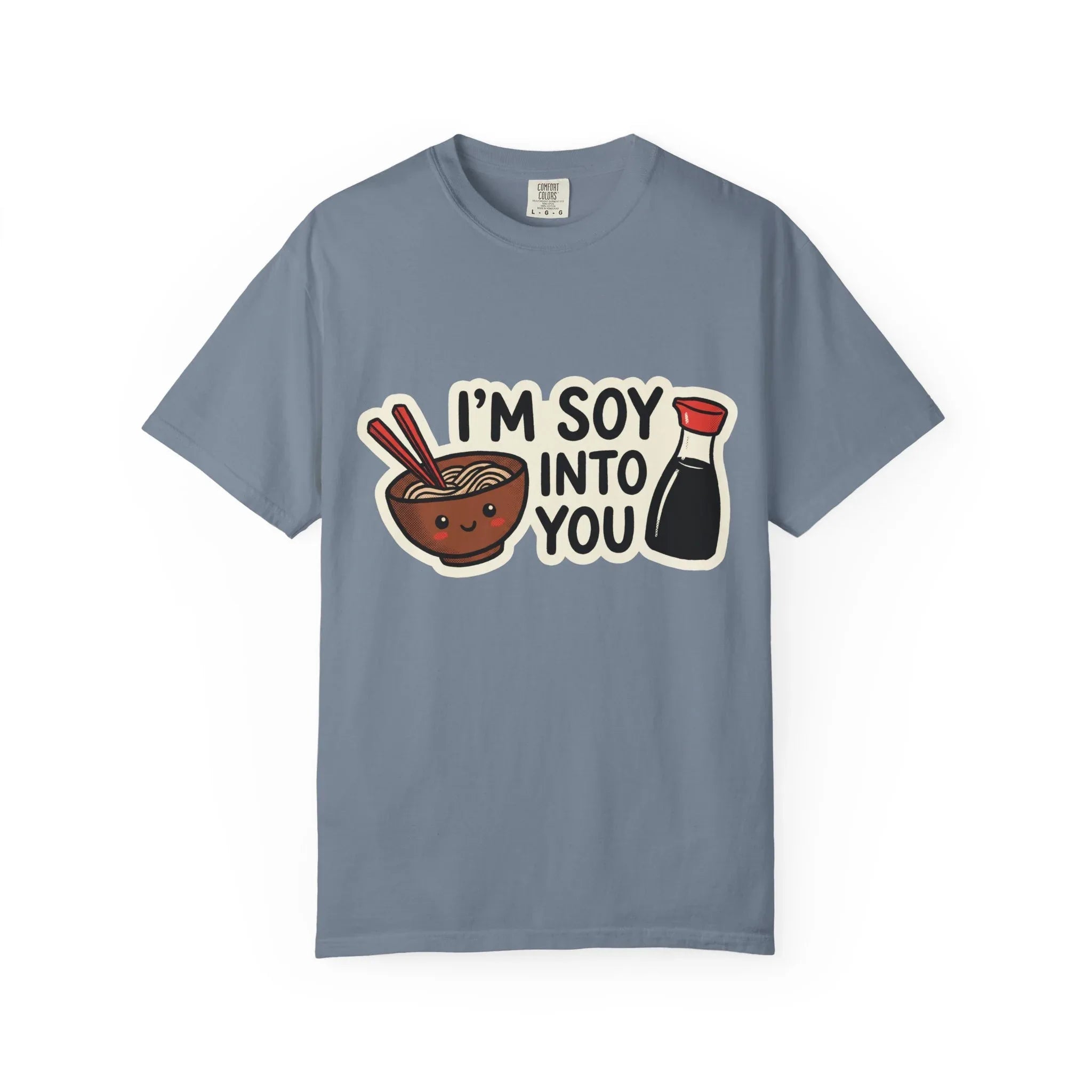 Im Soy Into You Shirt, Ramen Bowl Soy Sauce Tee, Funny Noodle Pun T-Shirt, Cute Foodie Graphic, Ramen Night Gift Blue Jean