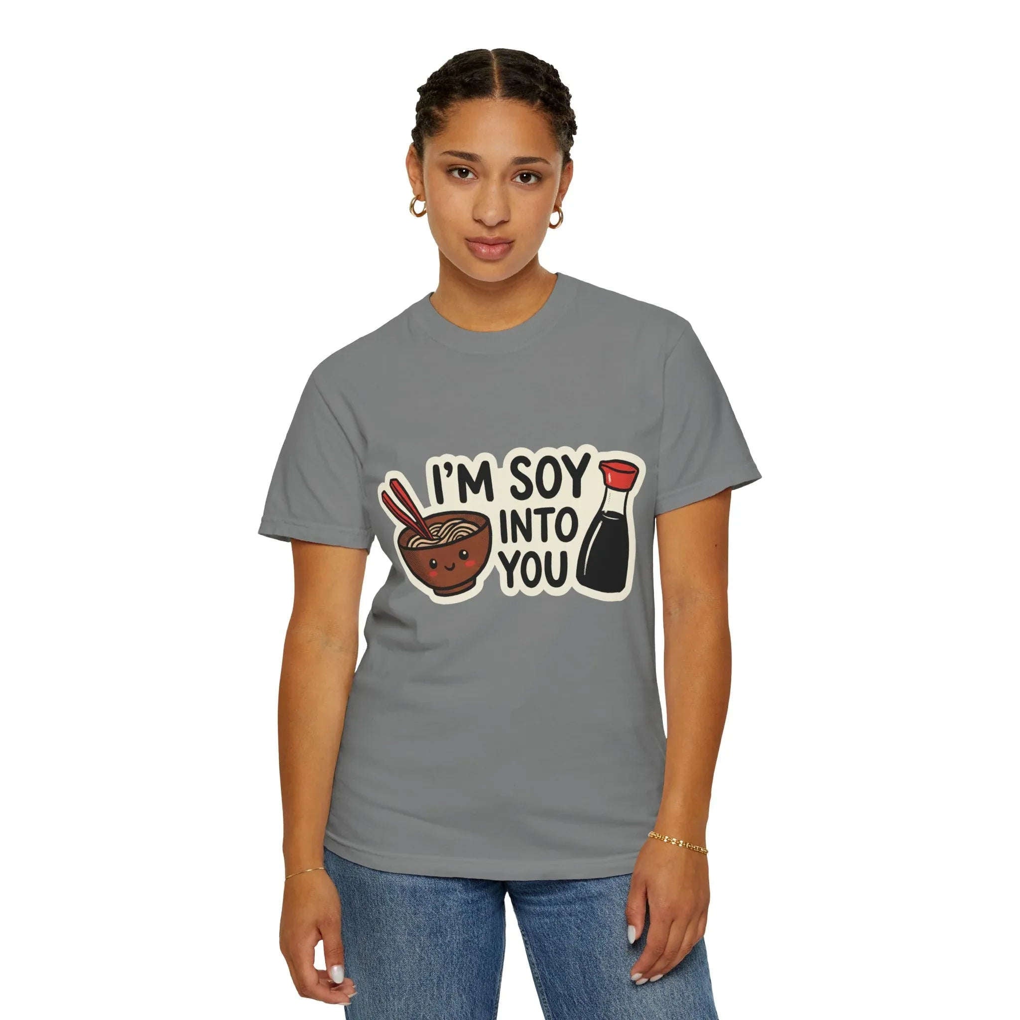 Im Soy Into You Shirt, Ramen Bowl Soy Sauce Tee, Funny Noodle Pun T-Shirt, Cute Foodie Graphic, Ramen Night Gift