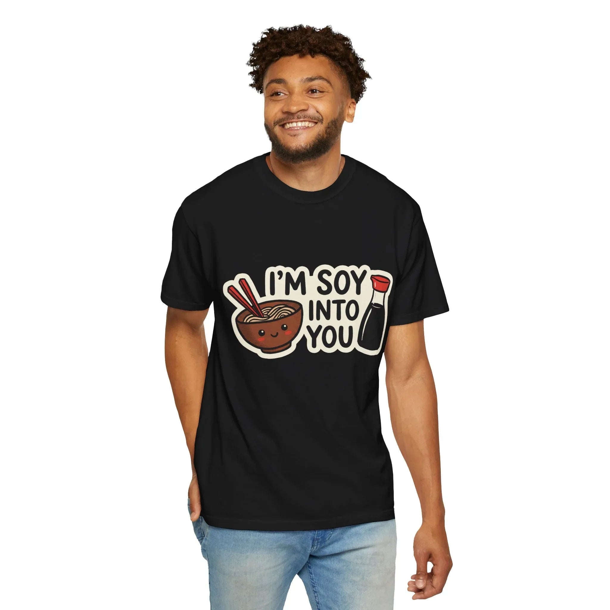 Im Soy Into You Shirt, Ramen Bowl Soy Sauce Tee, Funny Noodle Pun T-Shirt, Cute Foodie Graphic, Ramen Night Gift