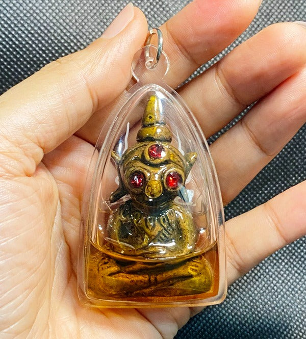 🔱 Phaya 3 Ta (The Three-Eyed Sovereign): "Infinite Wives, Infinite Wealth" – Montra Mahaniyom Edition (2568) – Luang Phor Mian, Buriram – The Ultimate Alchemical Engine for Absolute Attraction & Sovereign Prosperity!