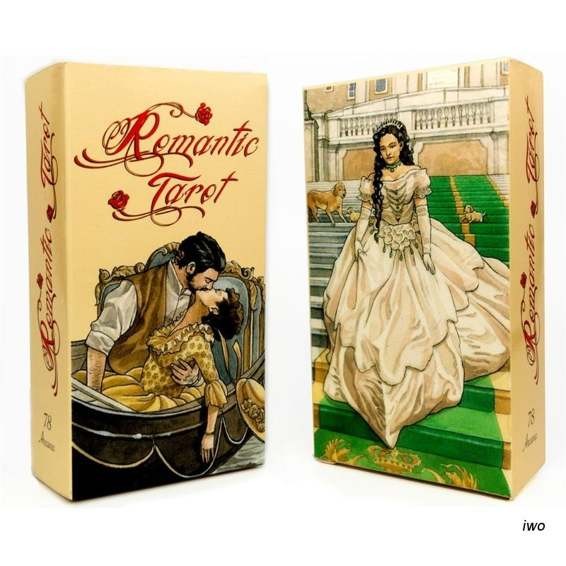 Romantic Tarot – 78 Cards English Edition for Tarot Guidance, Fate Divination & Family Party Board Game