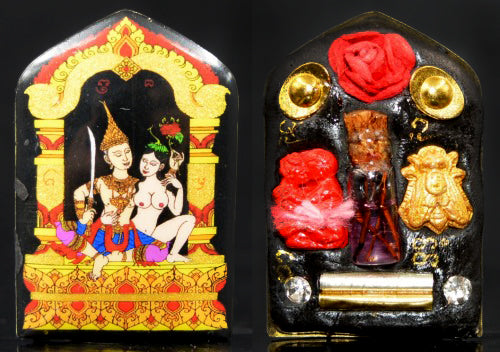 ✨ Midnight Allure, Daylight Favor – Phet Payathorn Black Charm-Oil Locket for Loving-Kindness, Deep Attraction & Wish Support