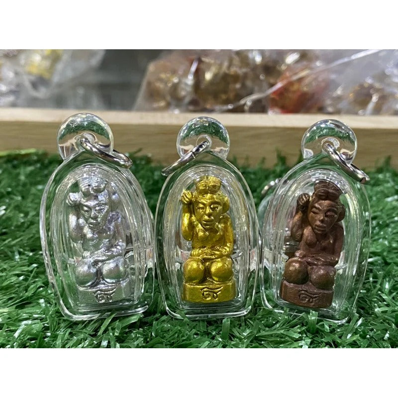 ✨ Sacred Nang Kwak "The Millionaire Sovereign": 1st Edition Ancient Bronze Wealth Beckoner – Crafted in Early Rattanakosin Royal Art Style by Grandmaster Arjan Kom (Suphanburi) – Infused with Rare Subterranean Stingless Bee Wax (Chan-Rong)