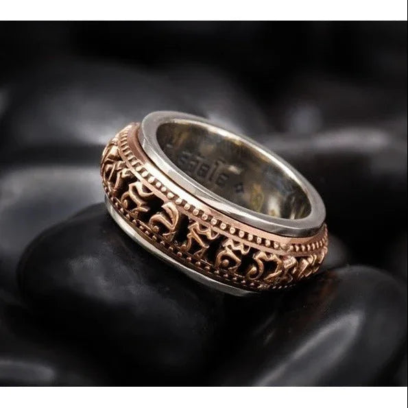 💍 Luang Pu Thuad Spinning Mantra Protection Ring – Bodhisatva Edition, Wat Ban Suan Phatthalung 2014 (Khao Or Lineage Miracle Talisman) Nava Loha
