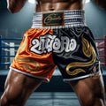 🥊 Muay Thai Shorts Kickboxing MMA Fight Shorts for Men Women Kids – Thai Boxing Training Gear, Breathable Quick Dry Martial Arts Combat Shorts