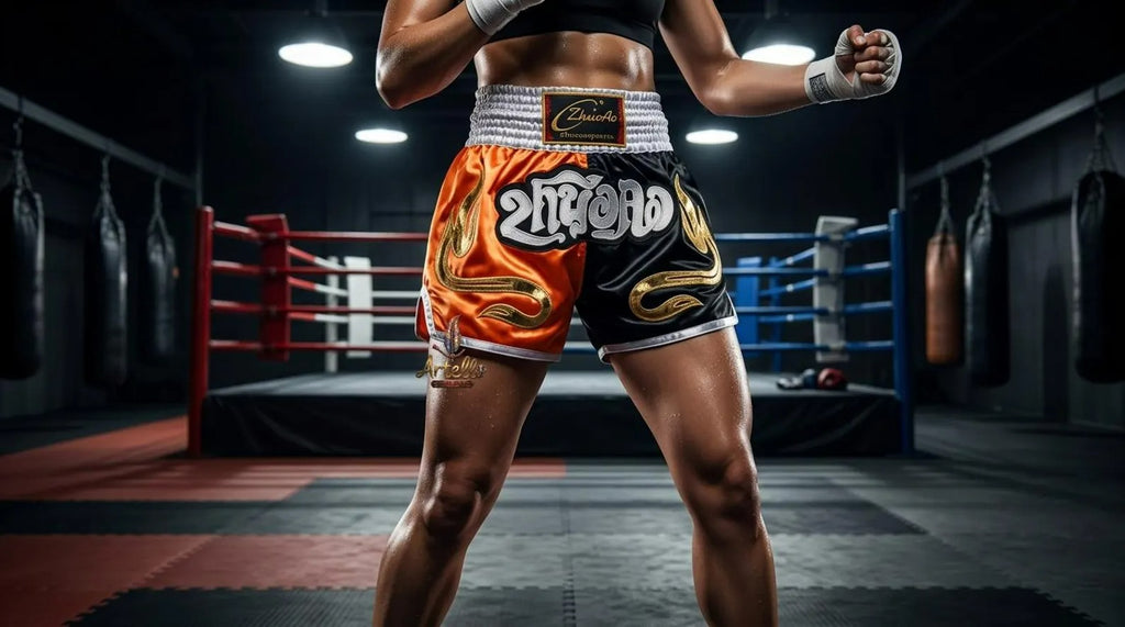 🥊 Muay Thai Shorts Kickboxing MMA Fight Shorts for Men Women Kids – Thai Boxing Training Gear, Breathable Quick Dry Martial Arts Combat Shorts
