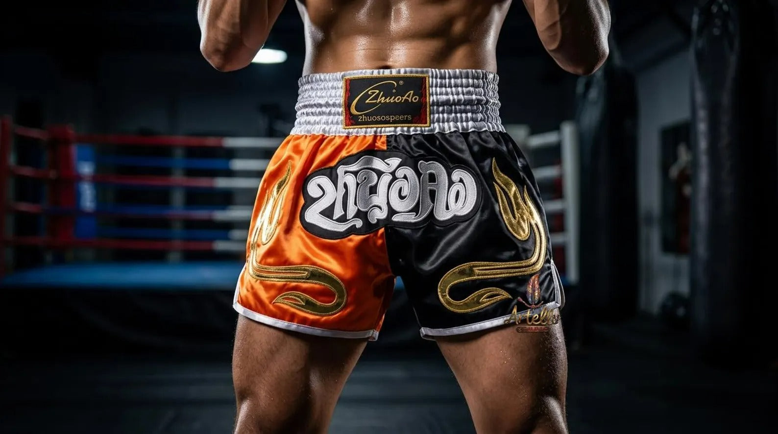 🥊 Muay Thai Shorts Kickboxing MMA Fight Shorts for Men Women Kids – Thai Boxing Training Gear, Breathable Quick Dry Martial Arts Combat Shorts