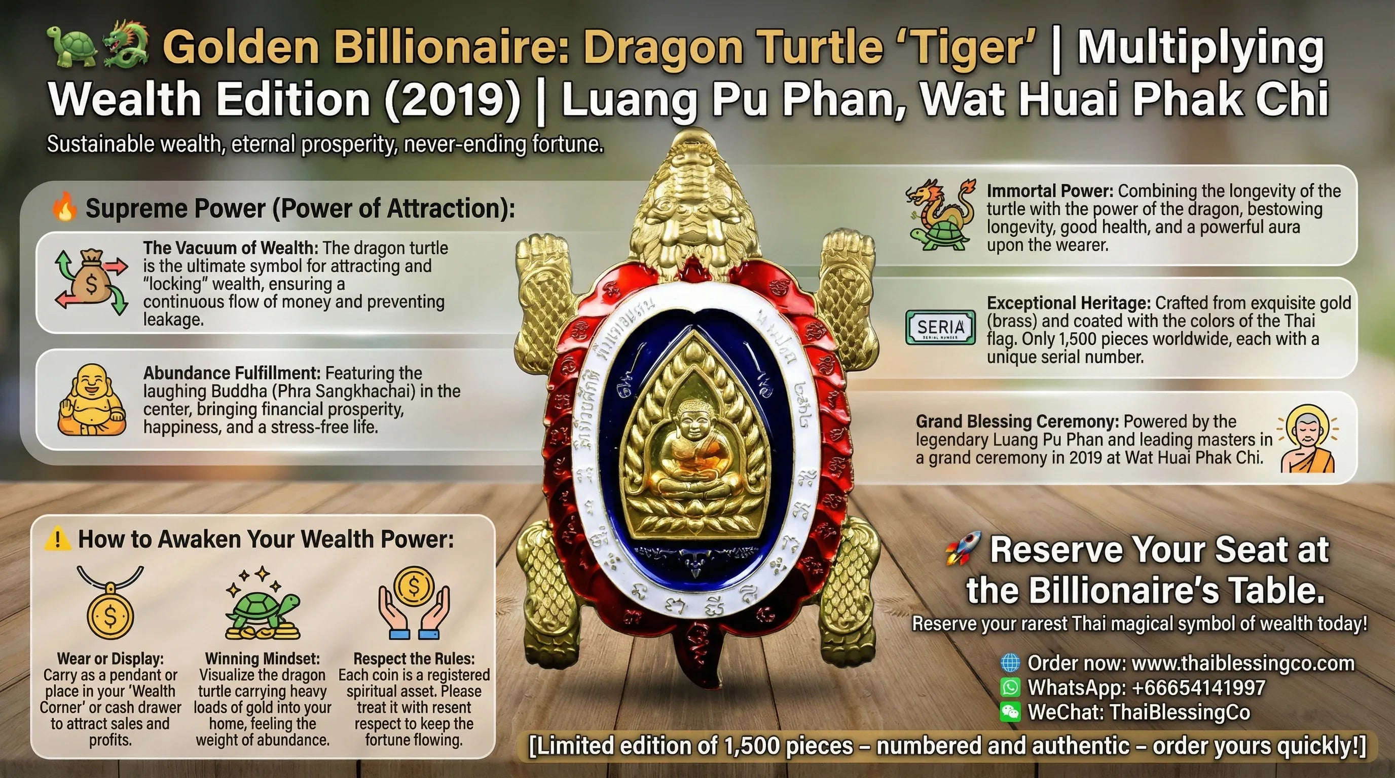 🐢🐉 Imperial Dragon Turtle: The Billionaire Sovereign – Sacred Wealth Magnet & Longevity Shield (Limited Flag Edition 2019)