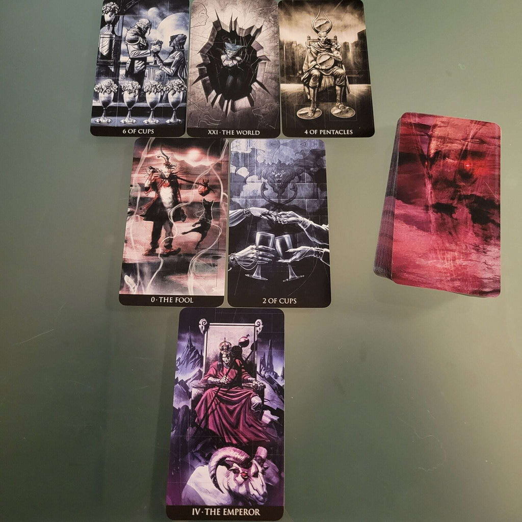 Incubus Tarot Deck – 78 Emotionally Profound Nightmare-Themed Cards with Dark Surreal Art, Compact 12 x 7 cm