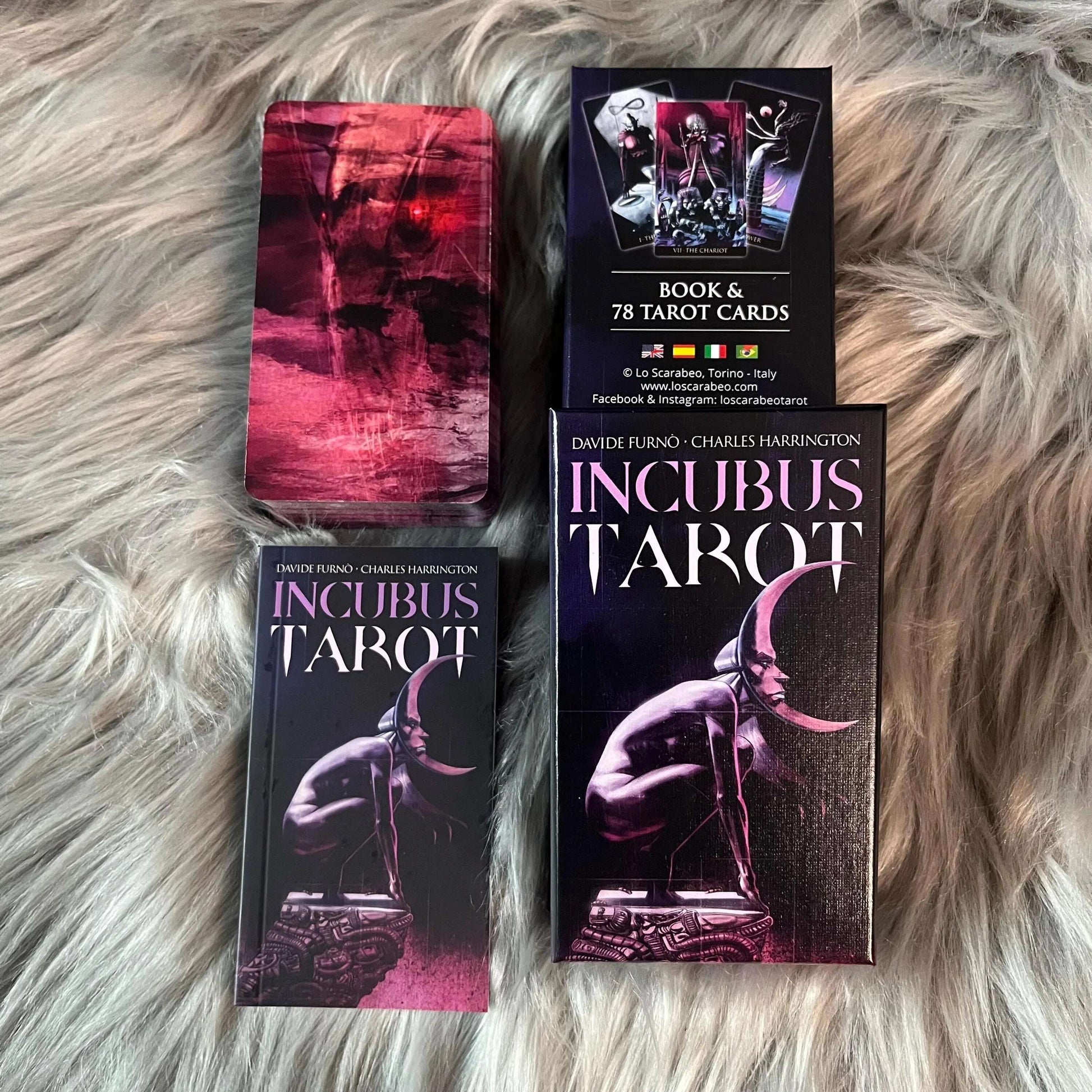 Incubus Tarot Deck – 78 Emotionally Profound Nightmare-Themed Cards with Dark Surreal Art, Compact 12 x 7 cm